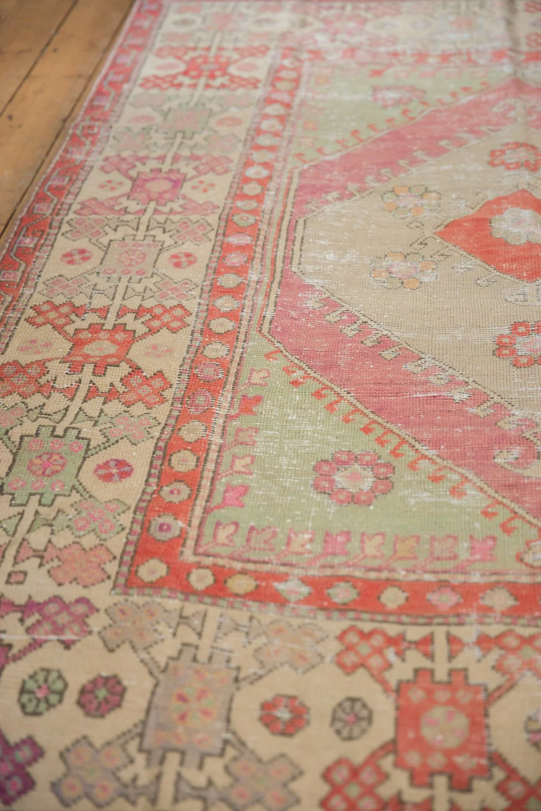 6x9 Vintage Distressed Oushak Carpet - Image 6