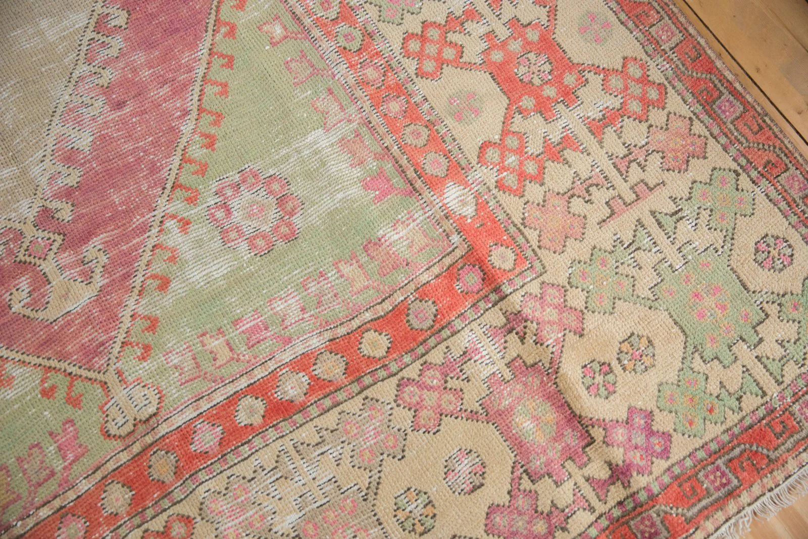 6x9 Vintage Distressed Oushak Carpet - Image 7