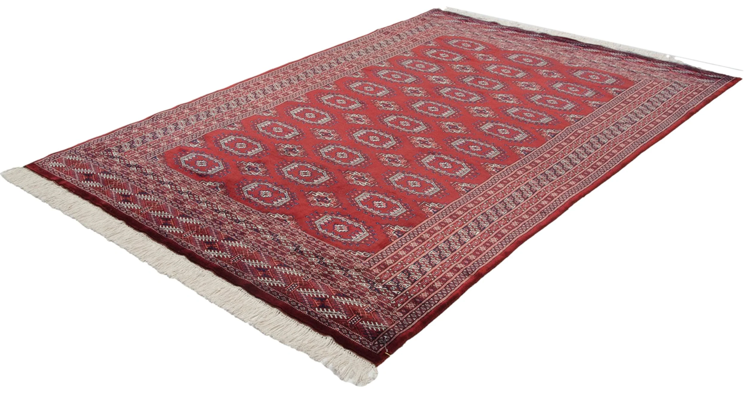 6x9 Vintage Fine Bokhara Carpet - Image 10