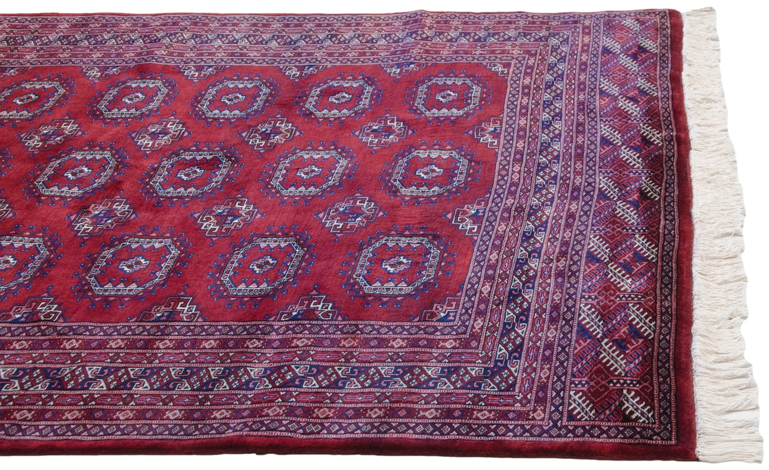 6x9 Vintage Fine Bokhara Carpet - Image 11