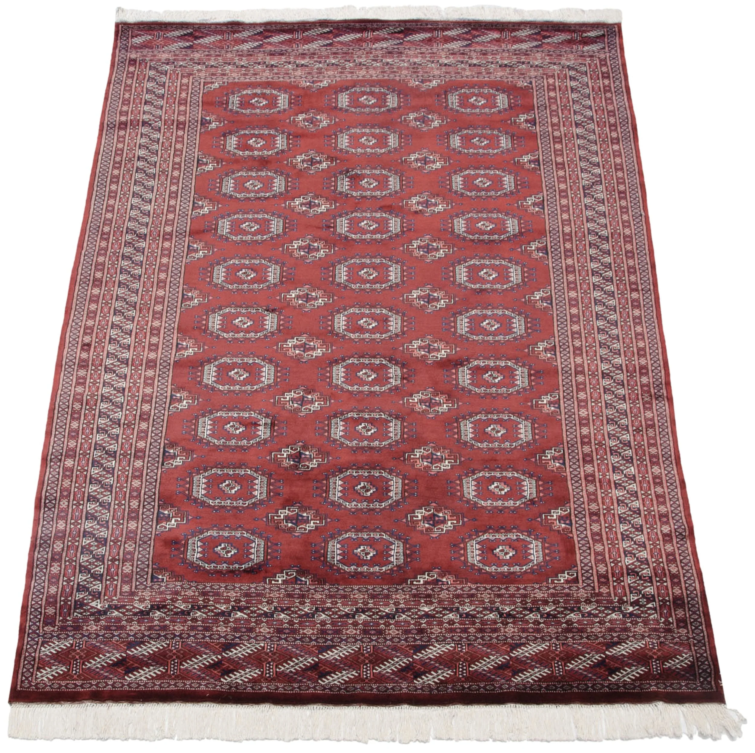 6x9 Vintage Fine Bokhara Carpet - Image 4
