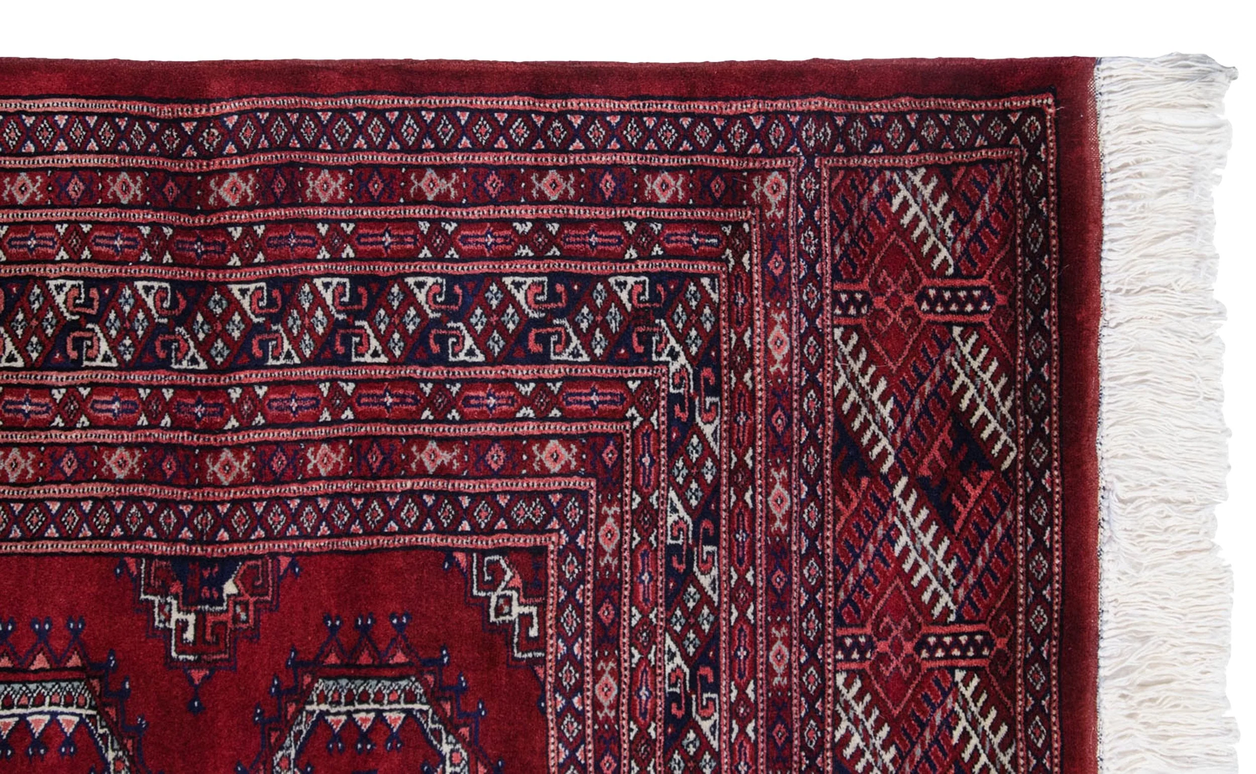 6x9 Vintage Fine Bokhara Carpet - Image 6