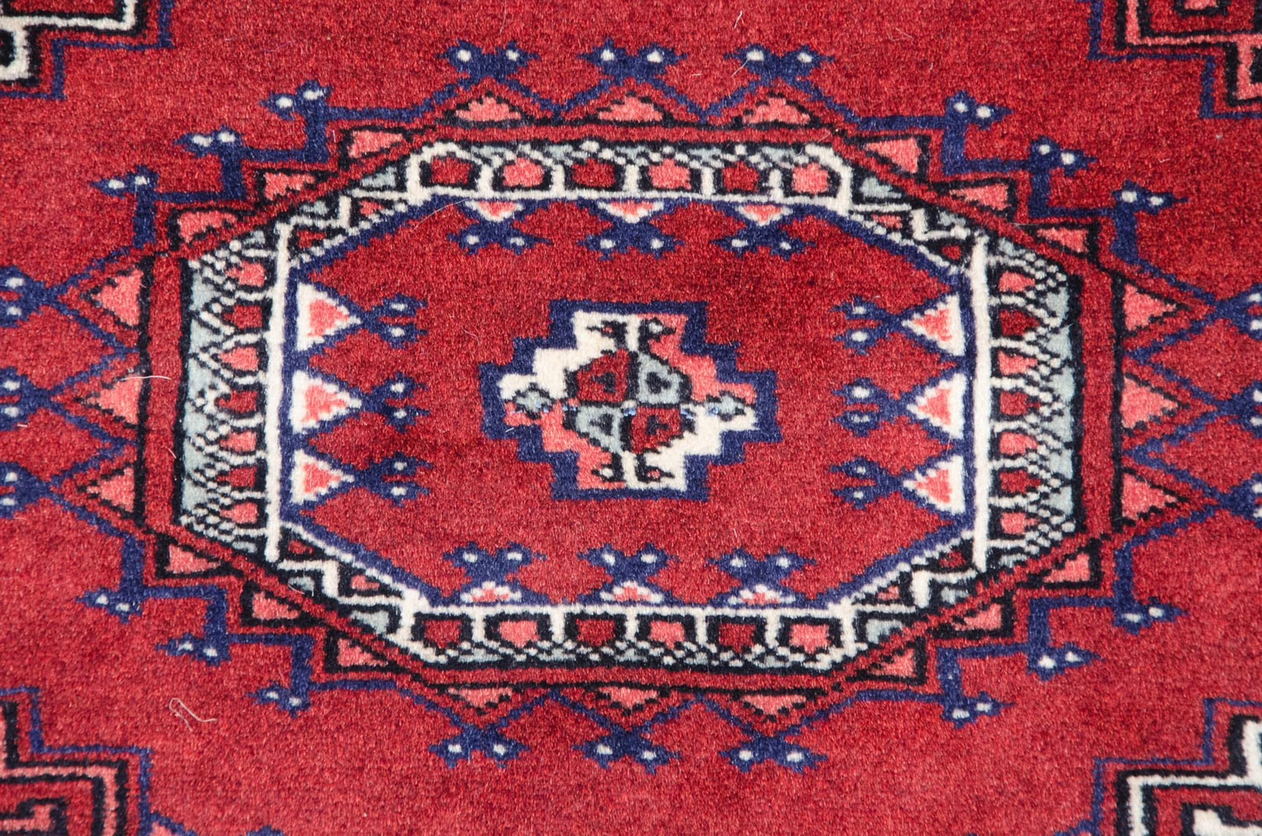6x9 Vintage Fine Bokhara Carpet - Image 8