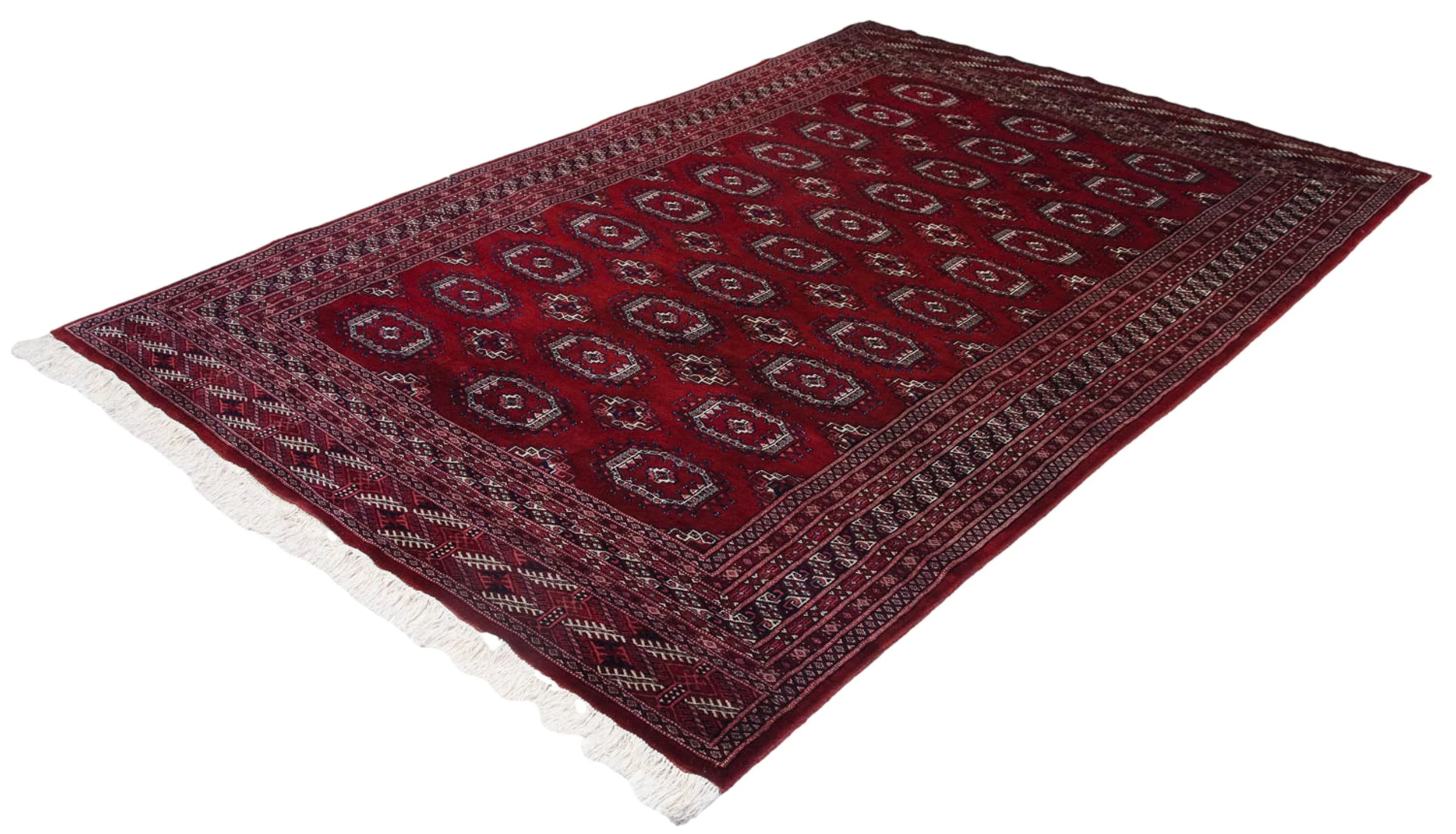 6x9 Vintage Fine Bokhara Carpet - Image 9