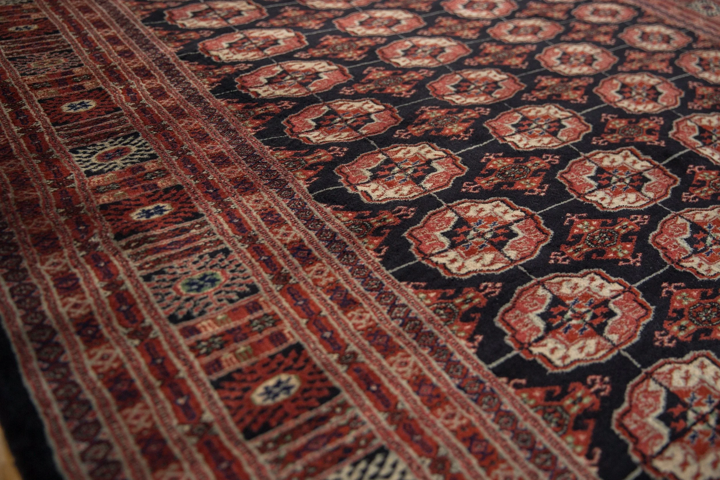 6x9 Vintage Fine Bokhara Carpet - Image 10