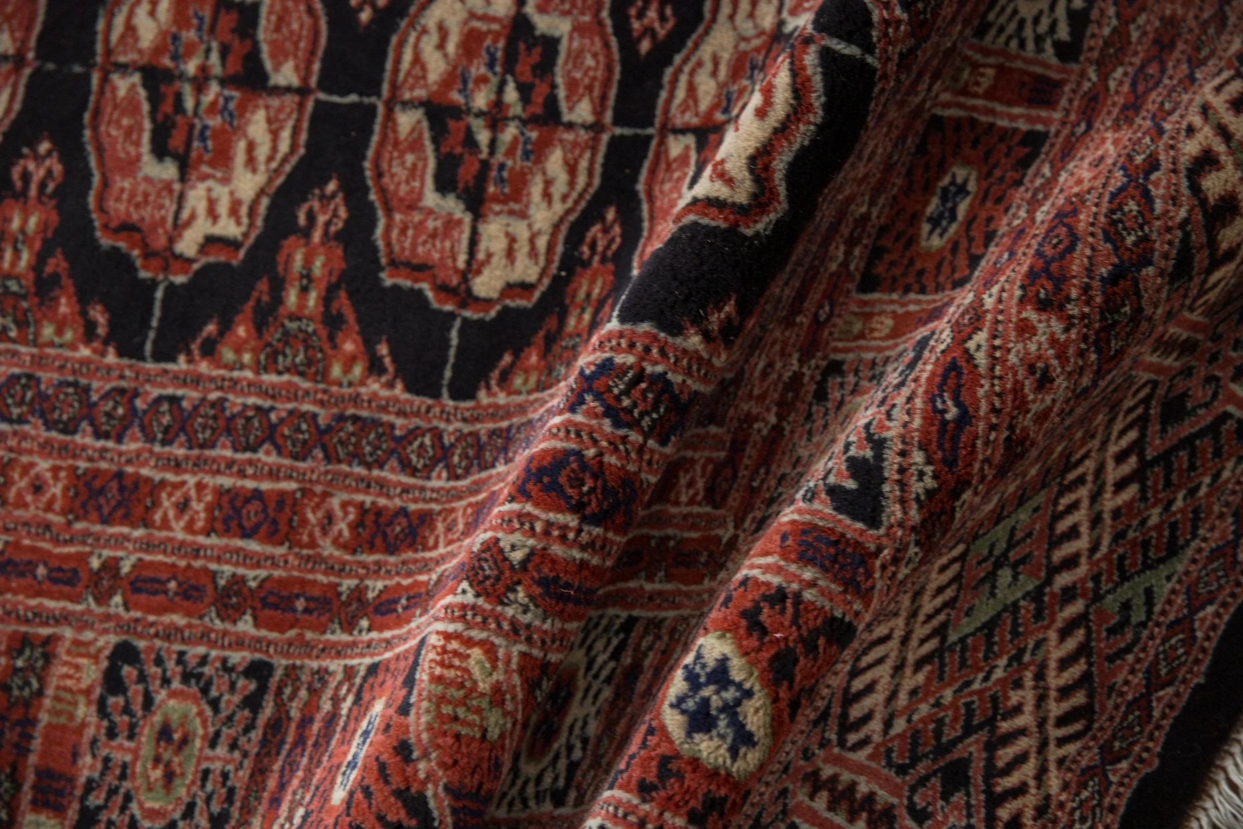 6x9 Vintage Fine Bokhara Carpet - Image 11