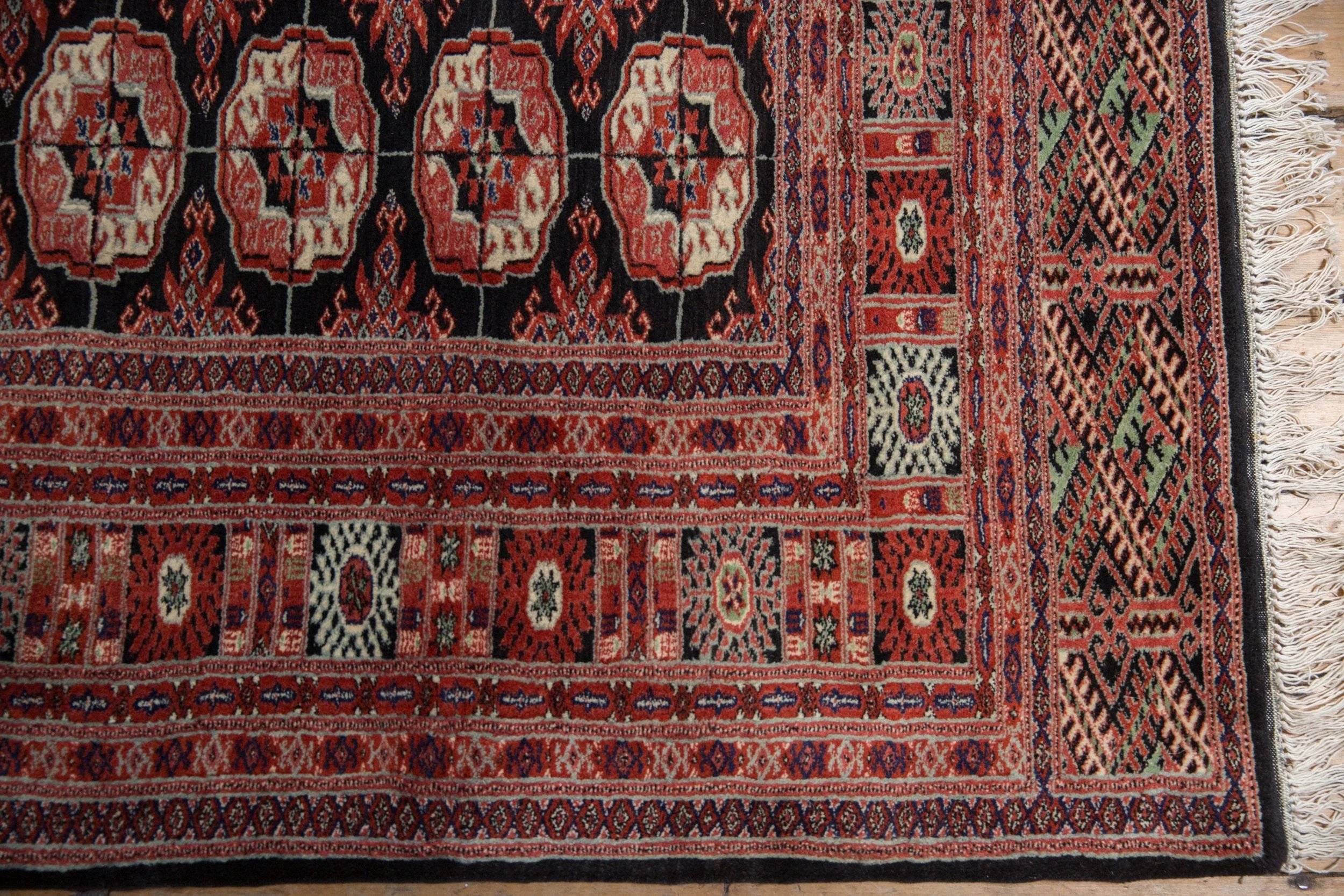 6x9 Vintage Fine Bokhara Carpet - Image 10