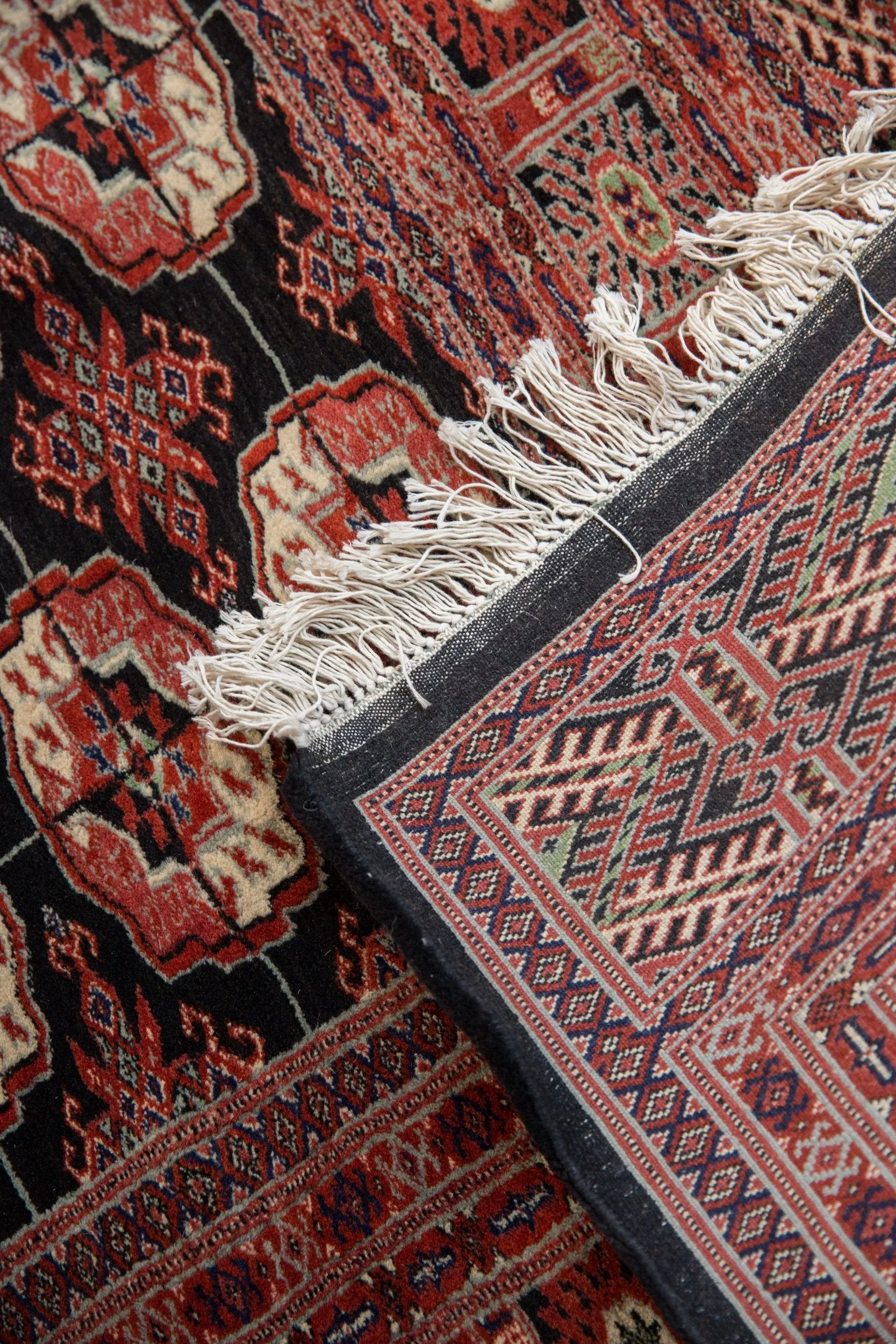 6x9 Vintage Fine Bokhara Carpet - Image 13