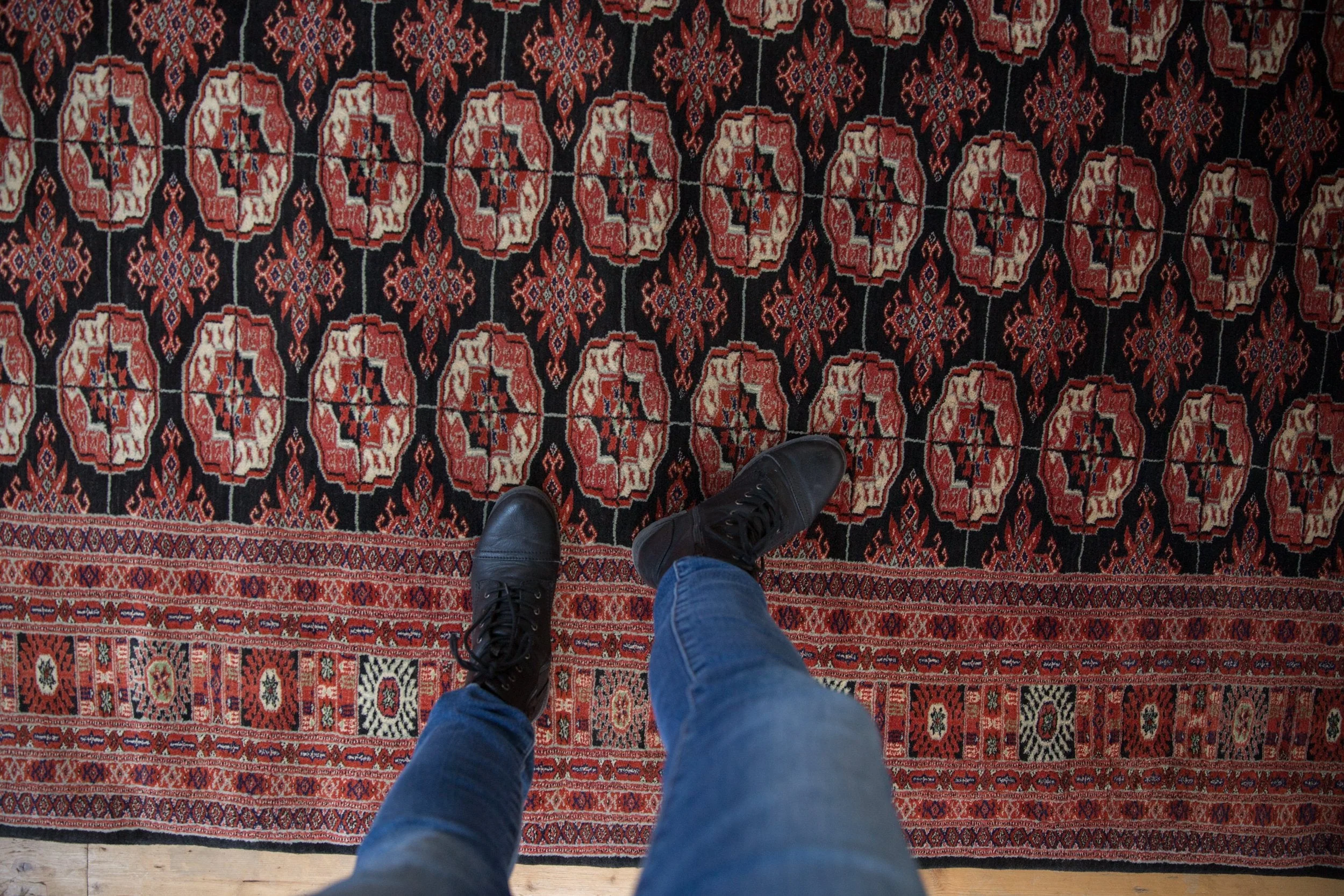 6x9 Vintage Fine Bokhara Carpet - Image 2