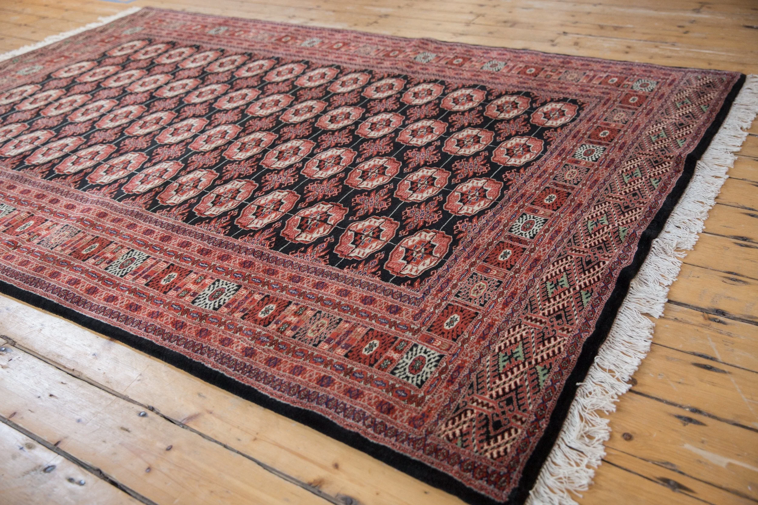 6x9 Vintage Fine Bokhara Carpet - Image 3