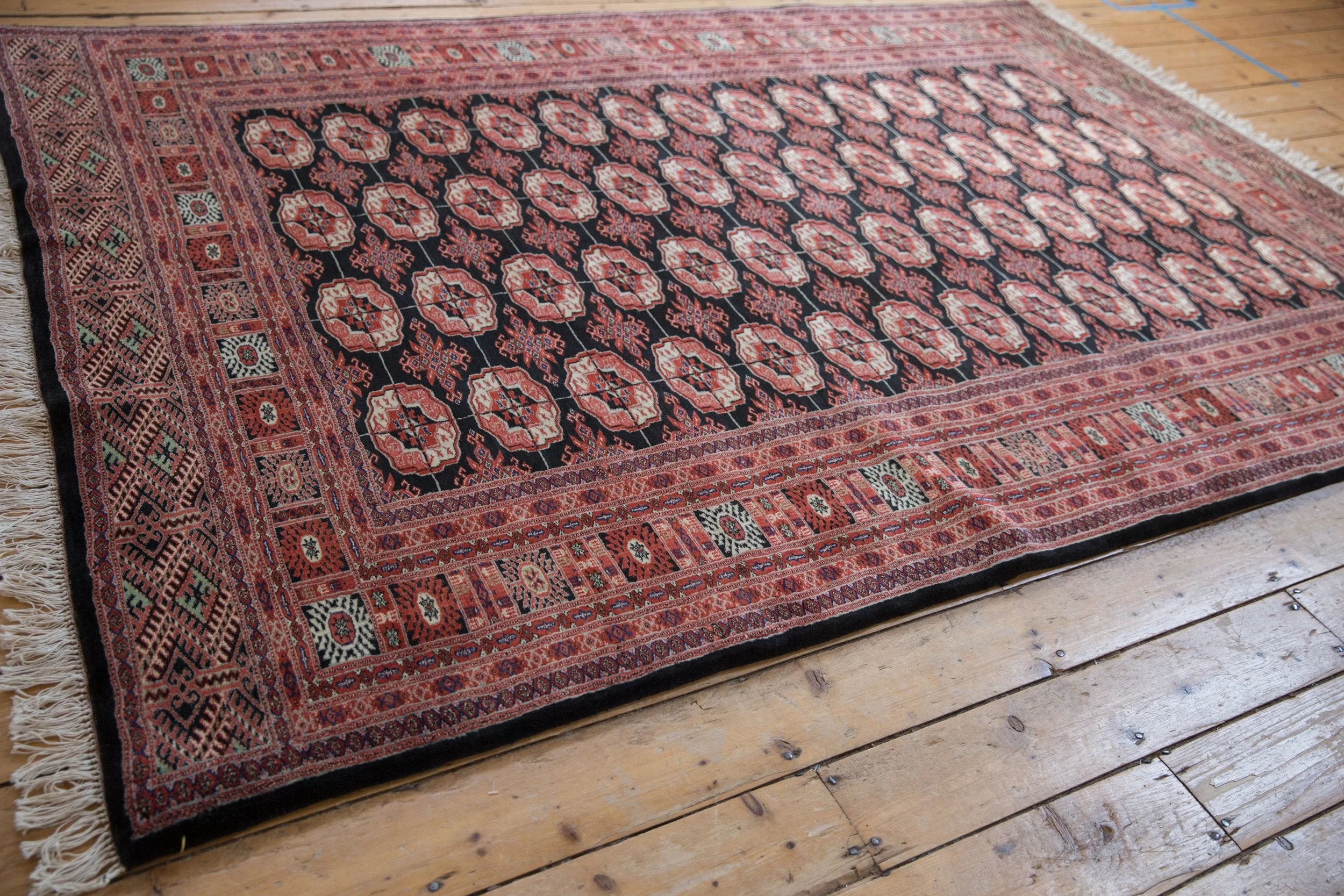 6x9 Vintage Fine Bokhara Carpet - Image 5