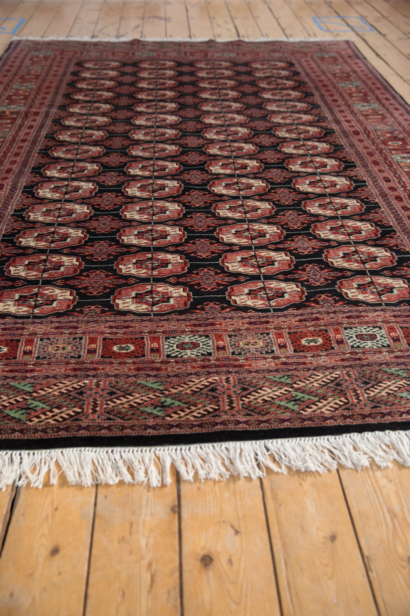 6x9 Vintage Fine Bokhara Carpet - Image 8