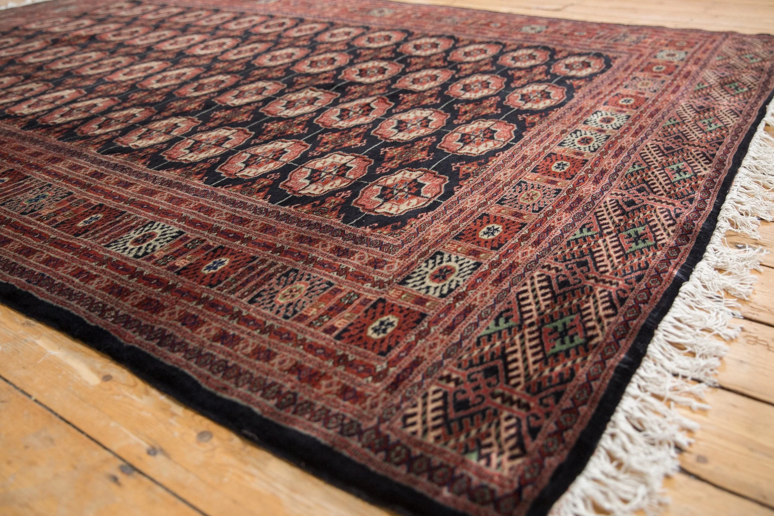 6x9 Vintage Fine Bokhara Carpet - Image 4