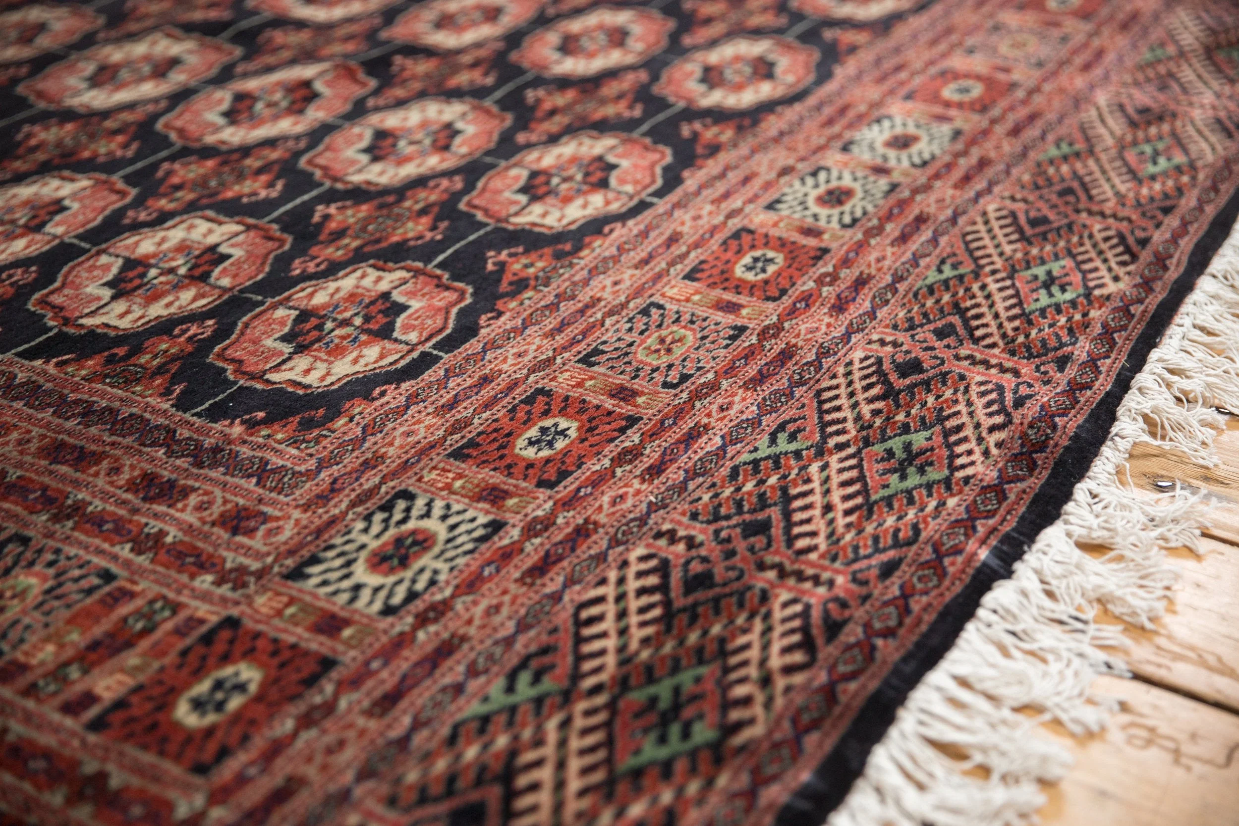 6x9 Vintage Fine Bokhara Carpet - Image 5