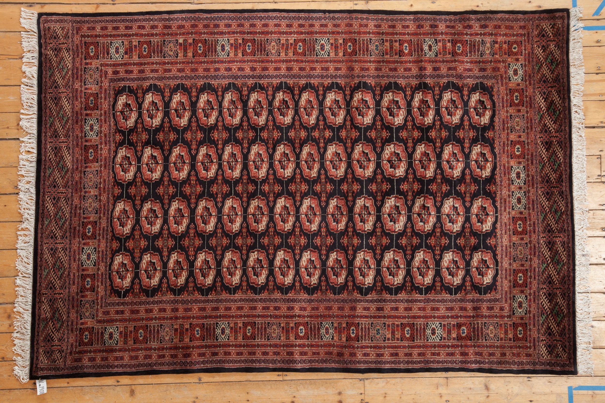 6x9 Vintage Fine Bokhara Carpet - Image 6