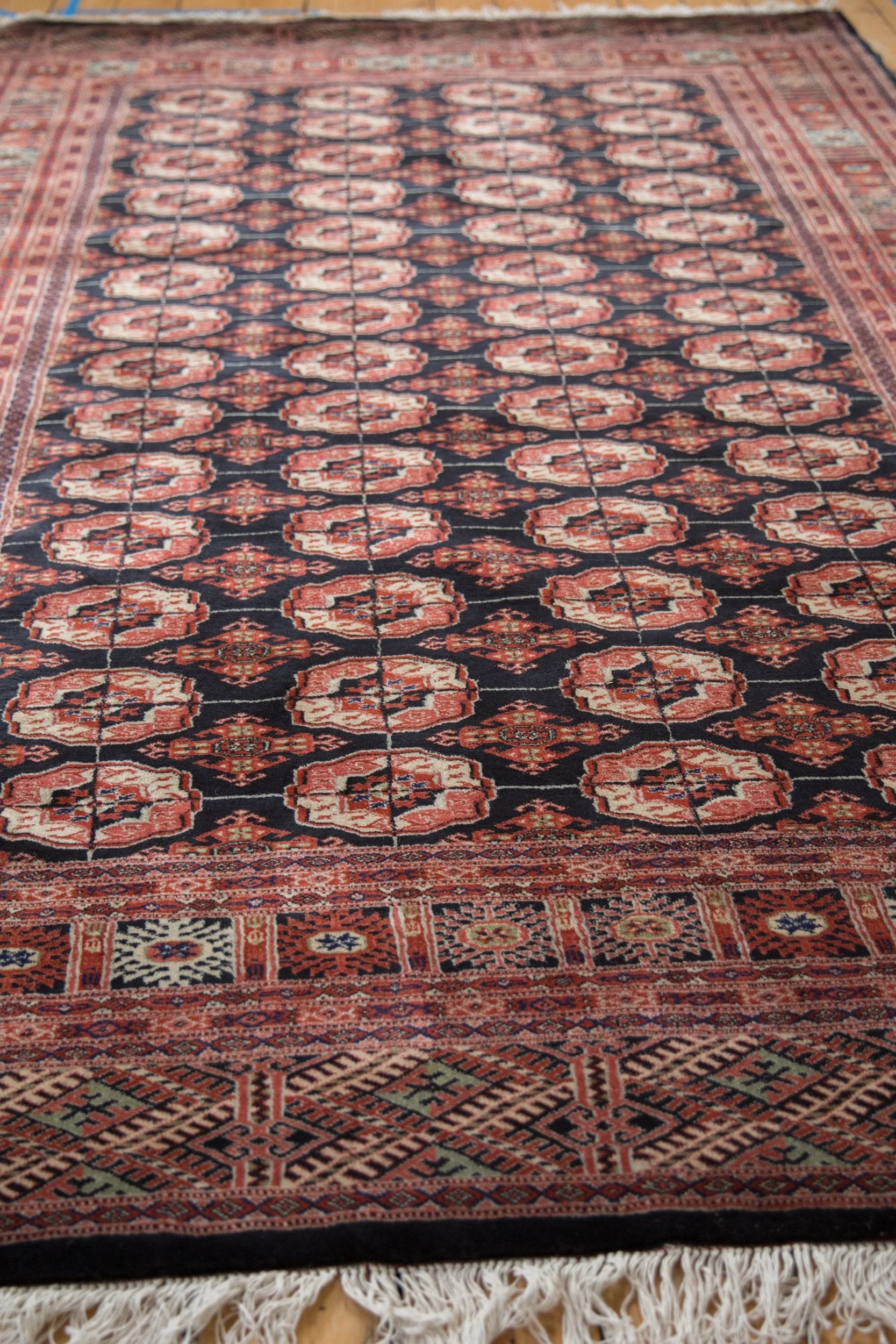6x9 Vintage Fine Bokhara Carpet - Image 8
