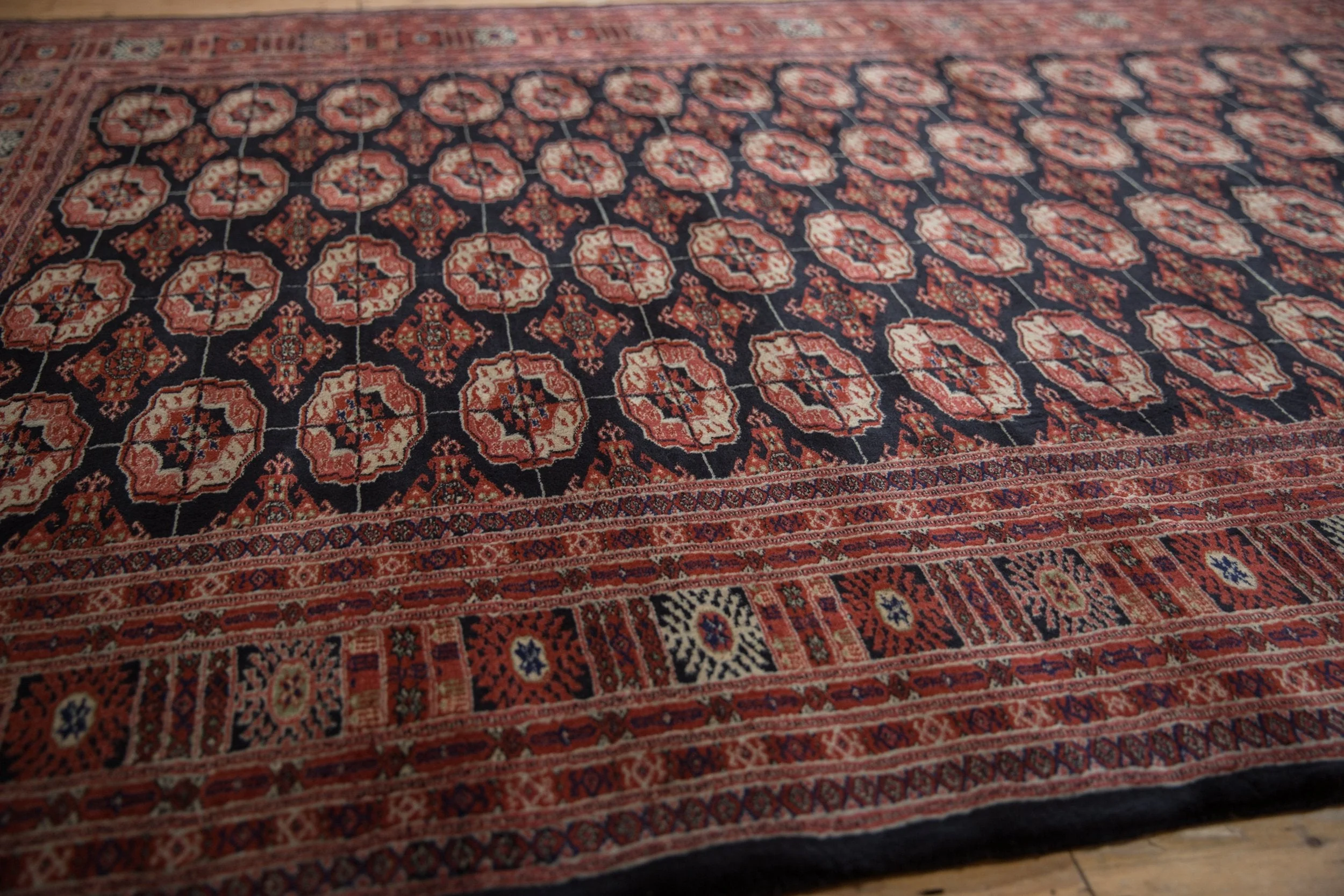 6x9 Vintage Fine Bokhara Carpet - Image 9