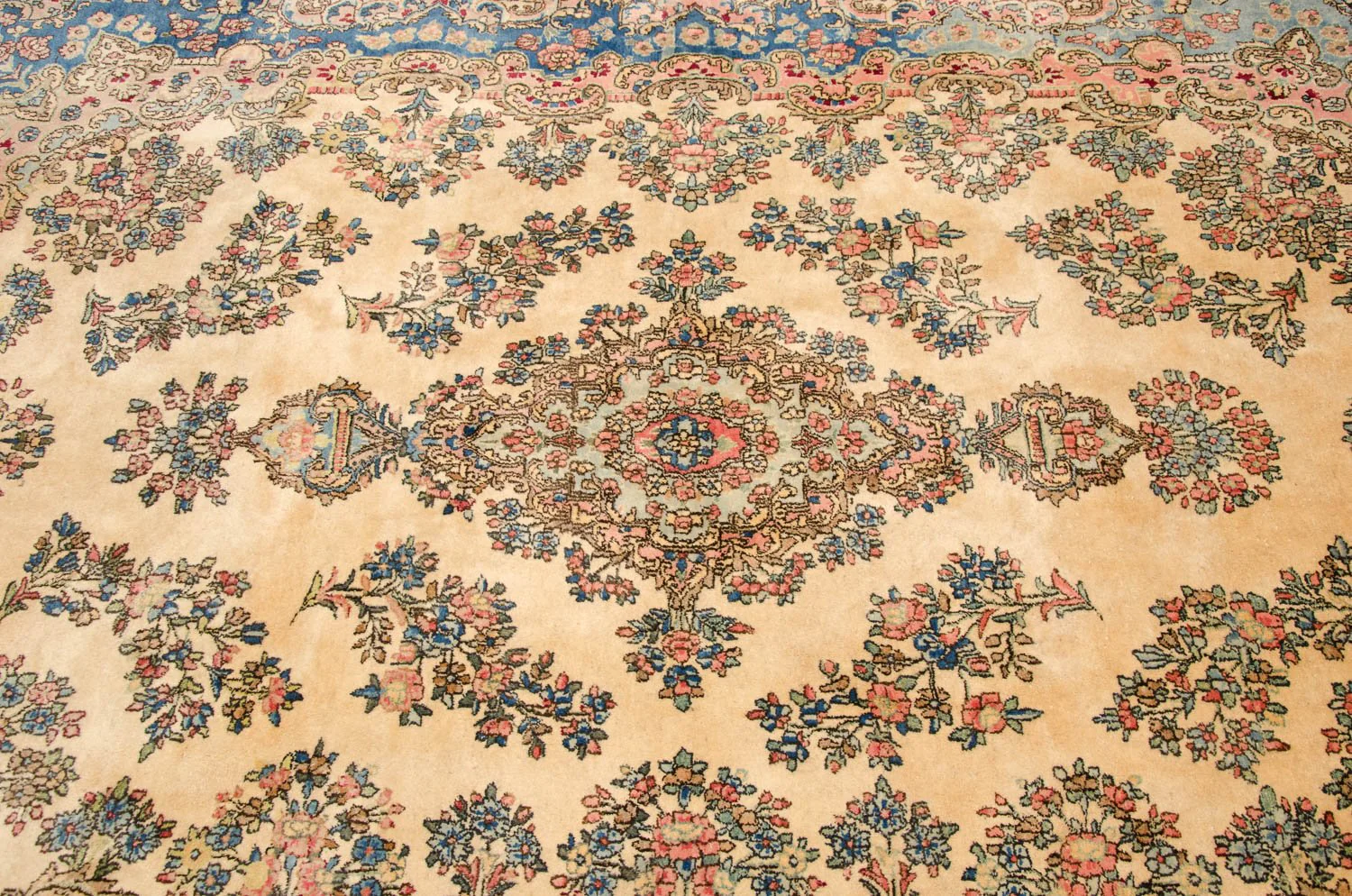 6x9 Vintage Fine Kerman Carpet - Image 11