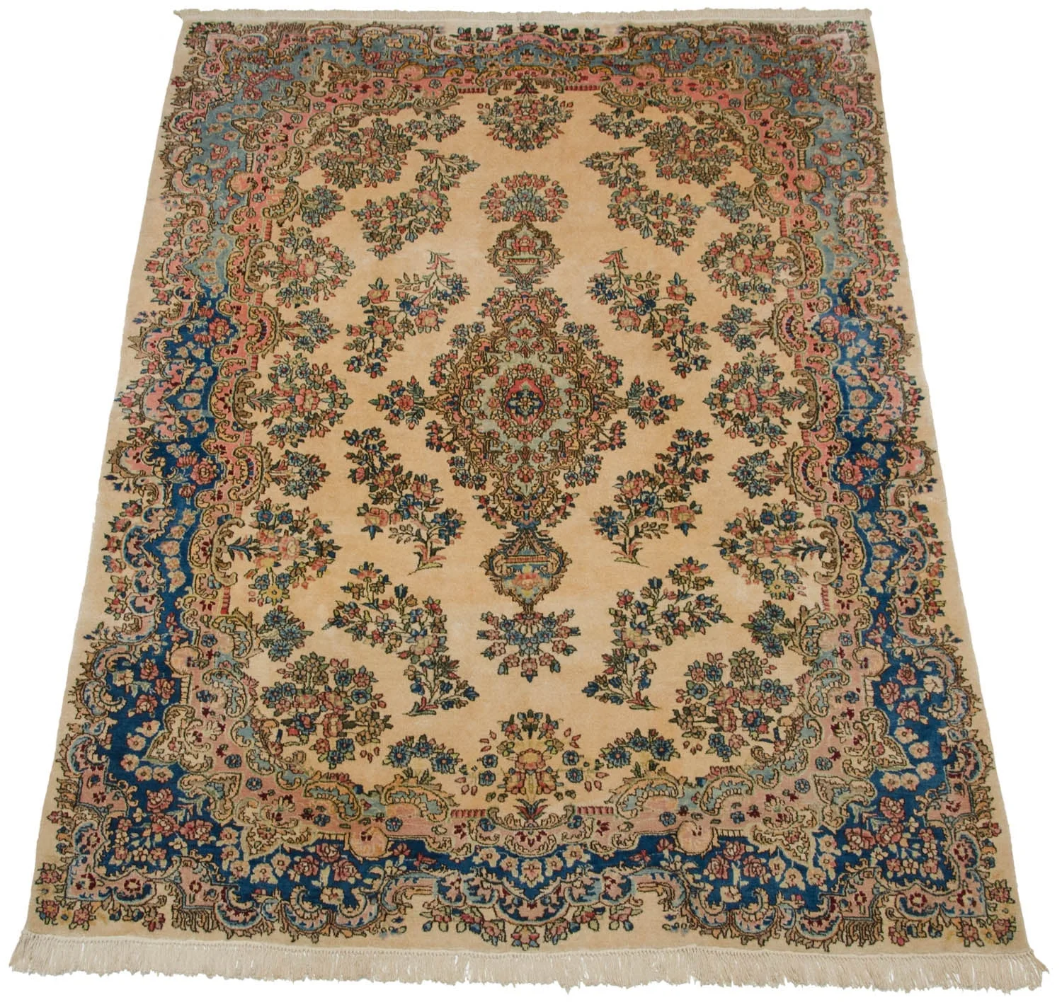 6x9 Vintage Fine Kerman Carpet - Image 4