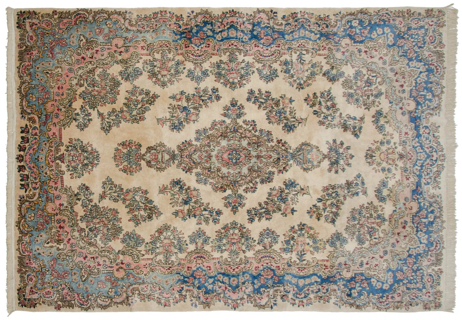 6x9 Vintage Fine Kerman Carpet - Image 6