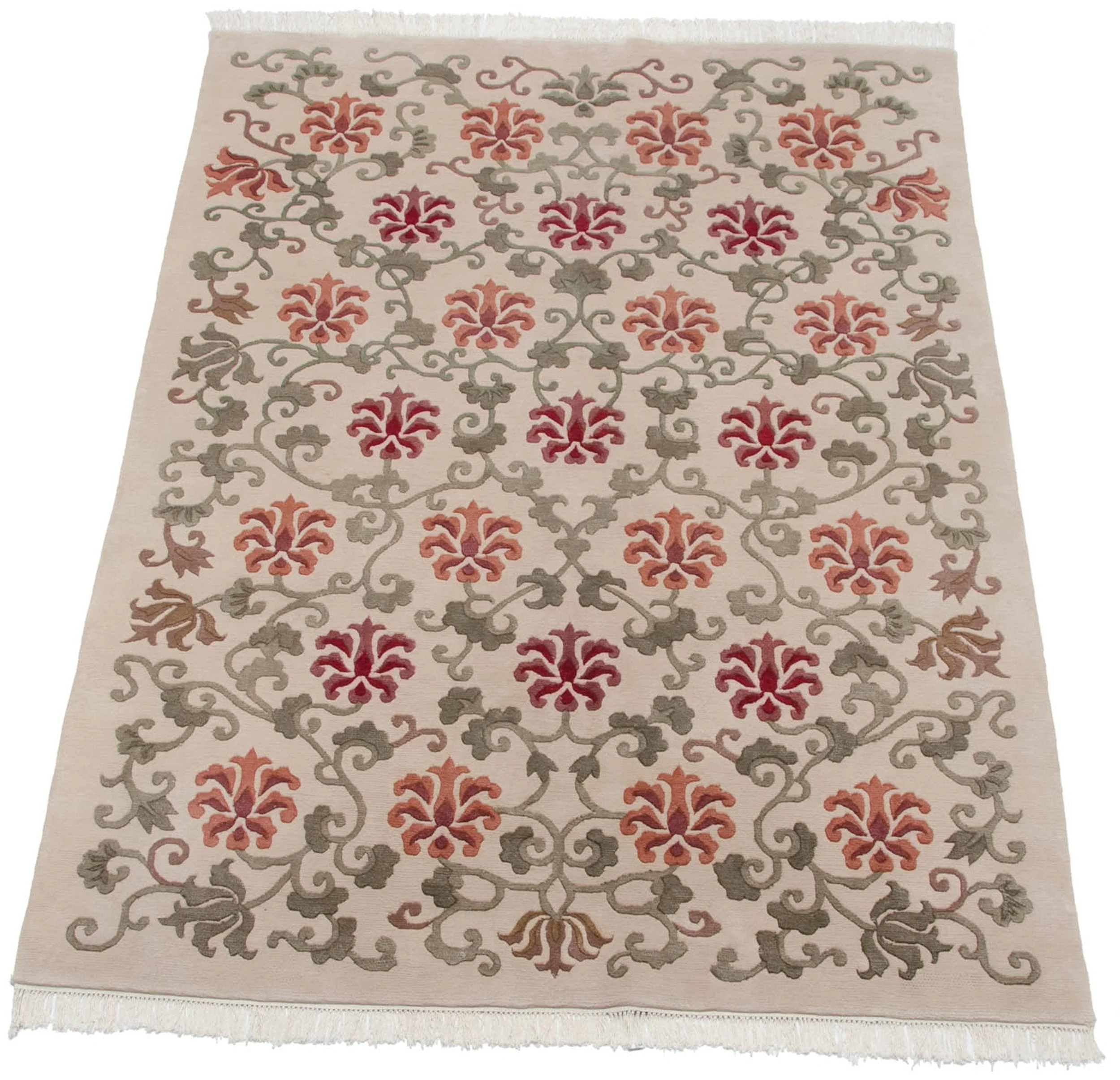 6x9 Vintage Indian Arts And Crafts Design Carpet - Image 2