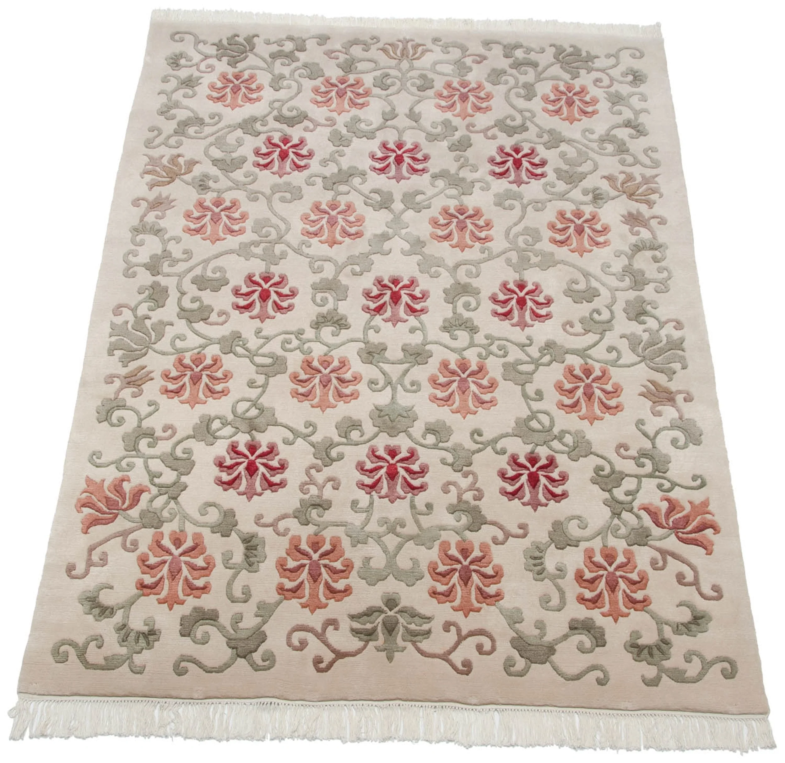 6x9 Vintage Indian Arts And Crafts Design Carpet - Image 3