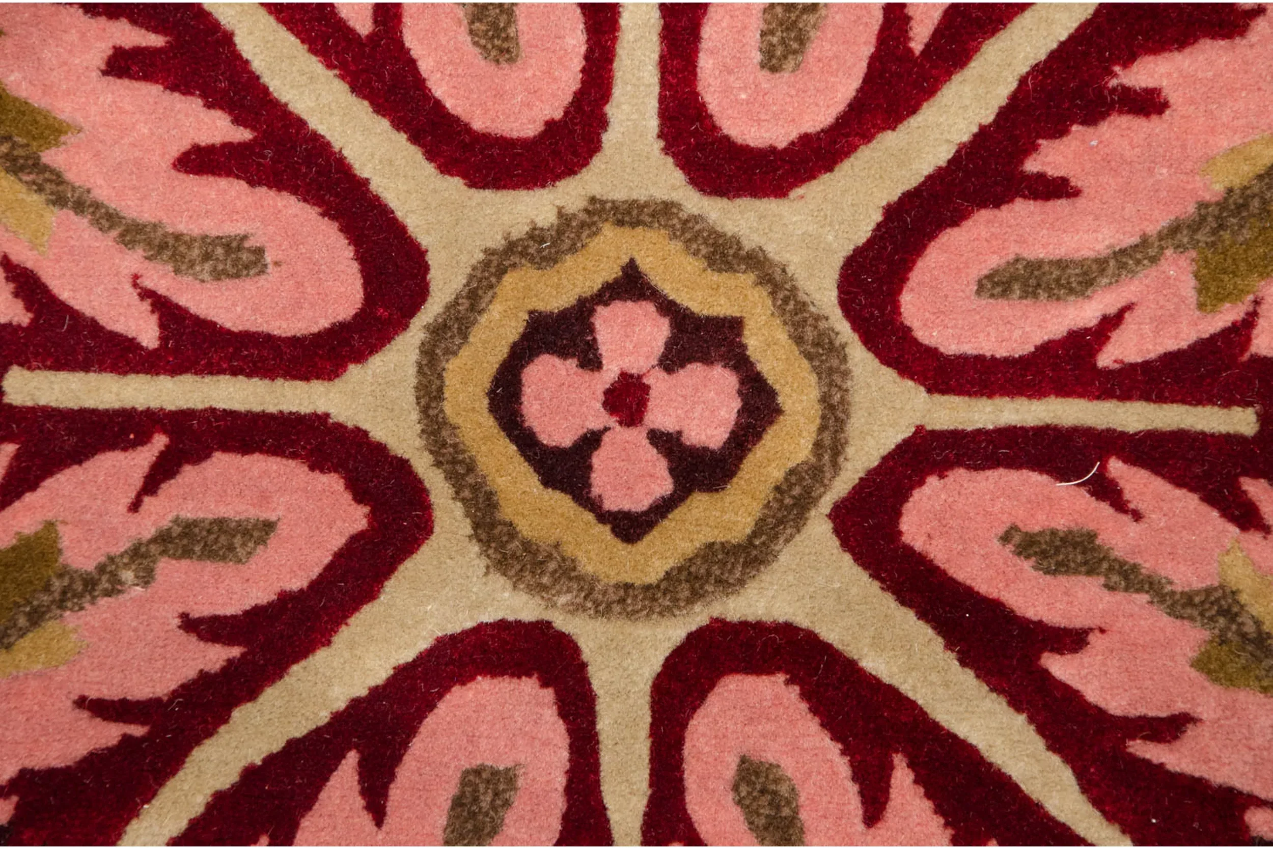 6x9 Vintage Indian Aubusson Design Carpet - Image 7
