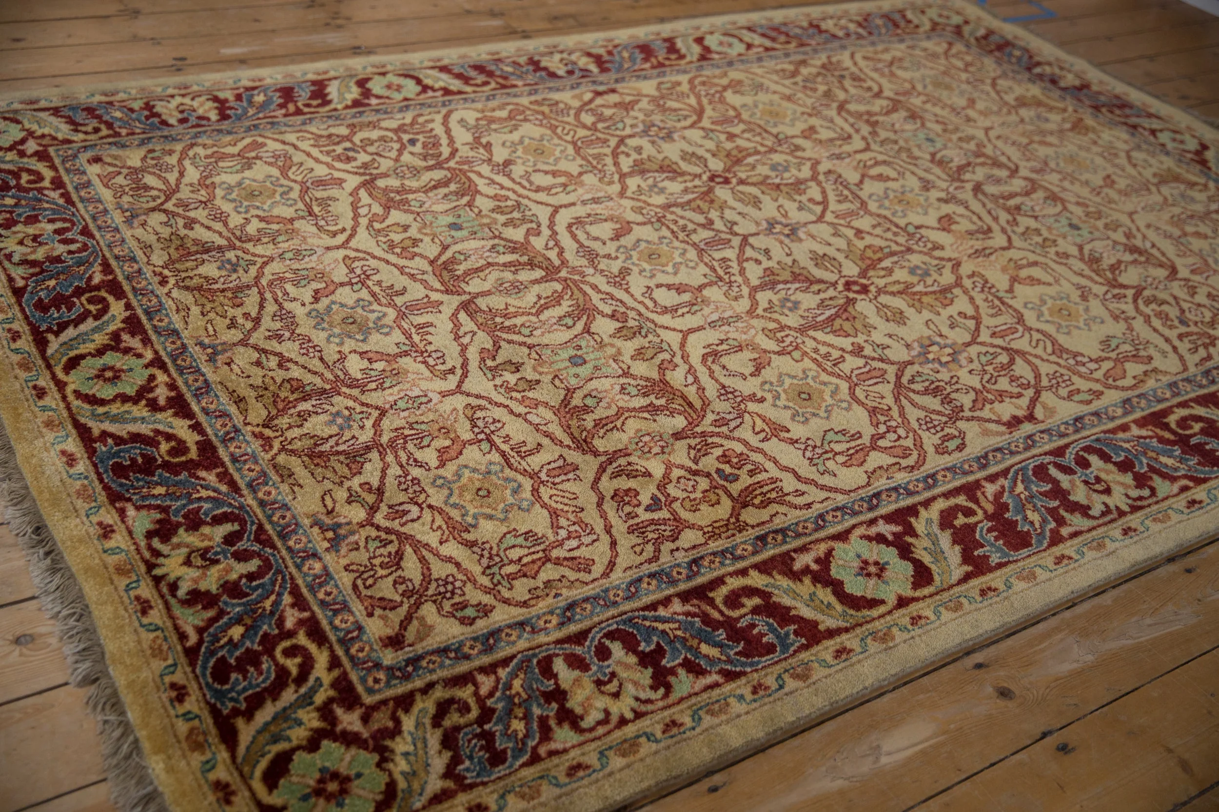 6x9 Vintage Indian Bijar Design Carpet - Image 10