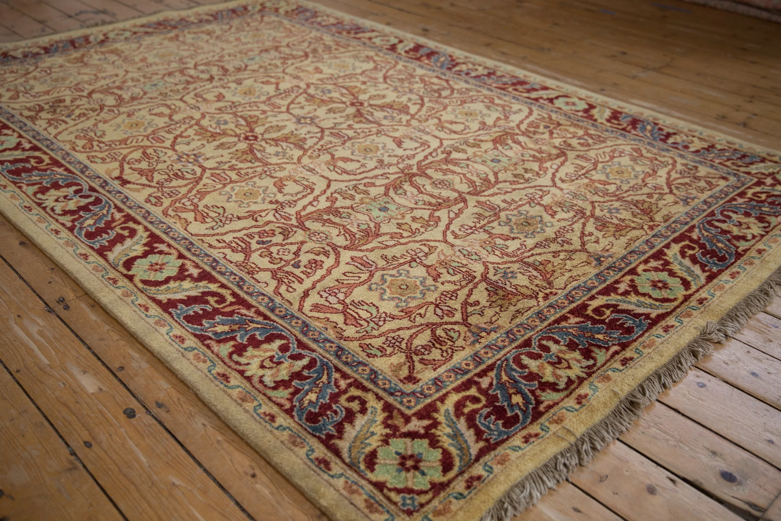 6x9 Vintage Indian Bijar Design Carpet - Image 3