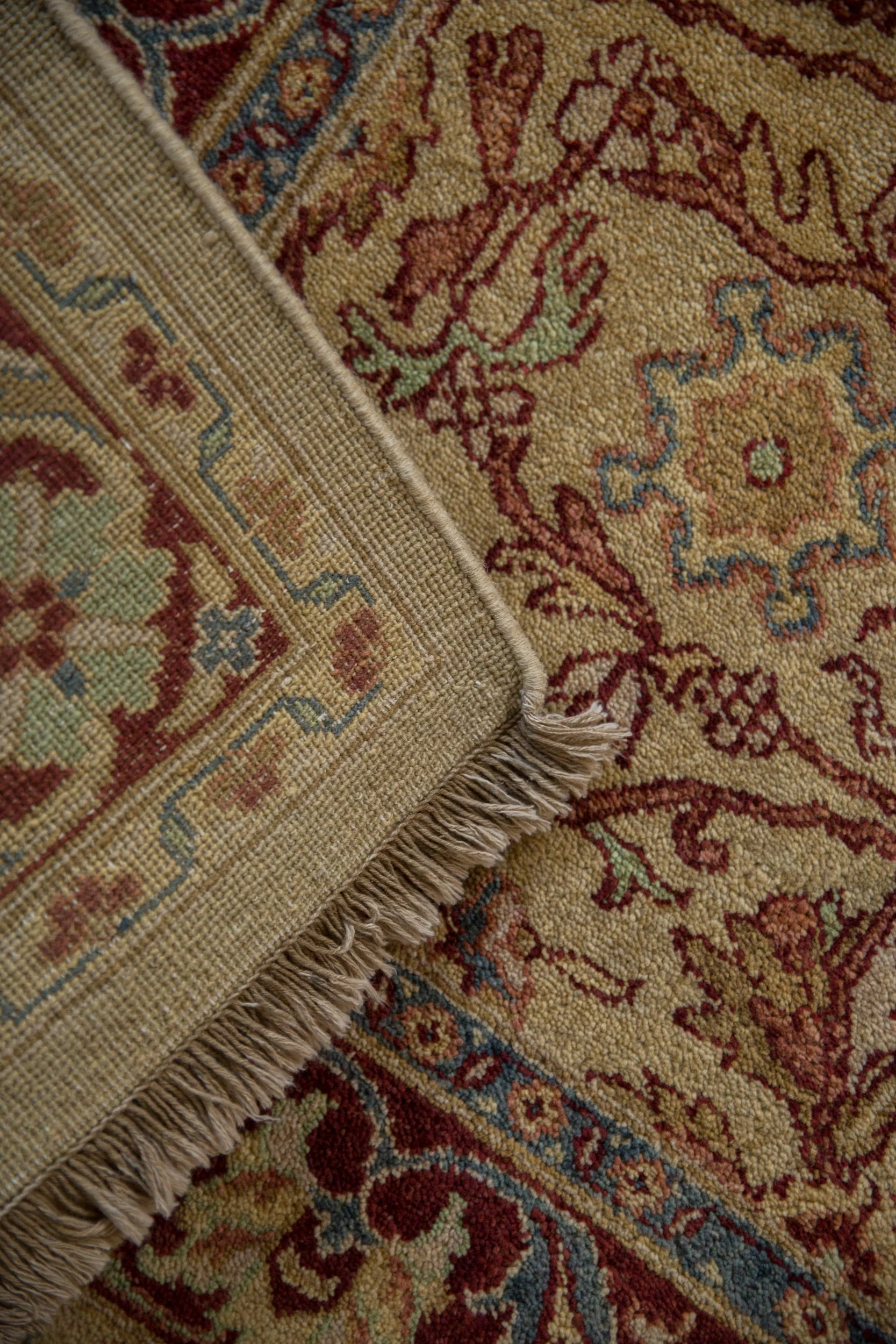 6x9 Vintage Indian Bijar Design Carpet - Image 9