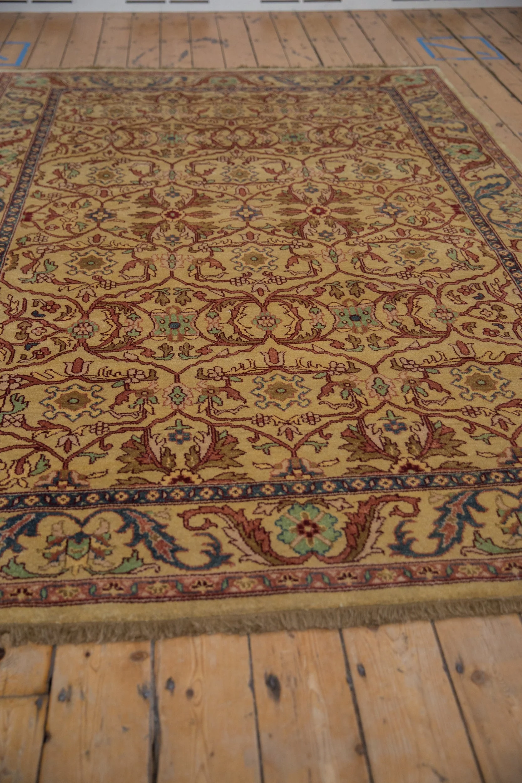 6x9 Vintage Indian Bijar Design Carpet - Image 6