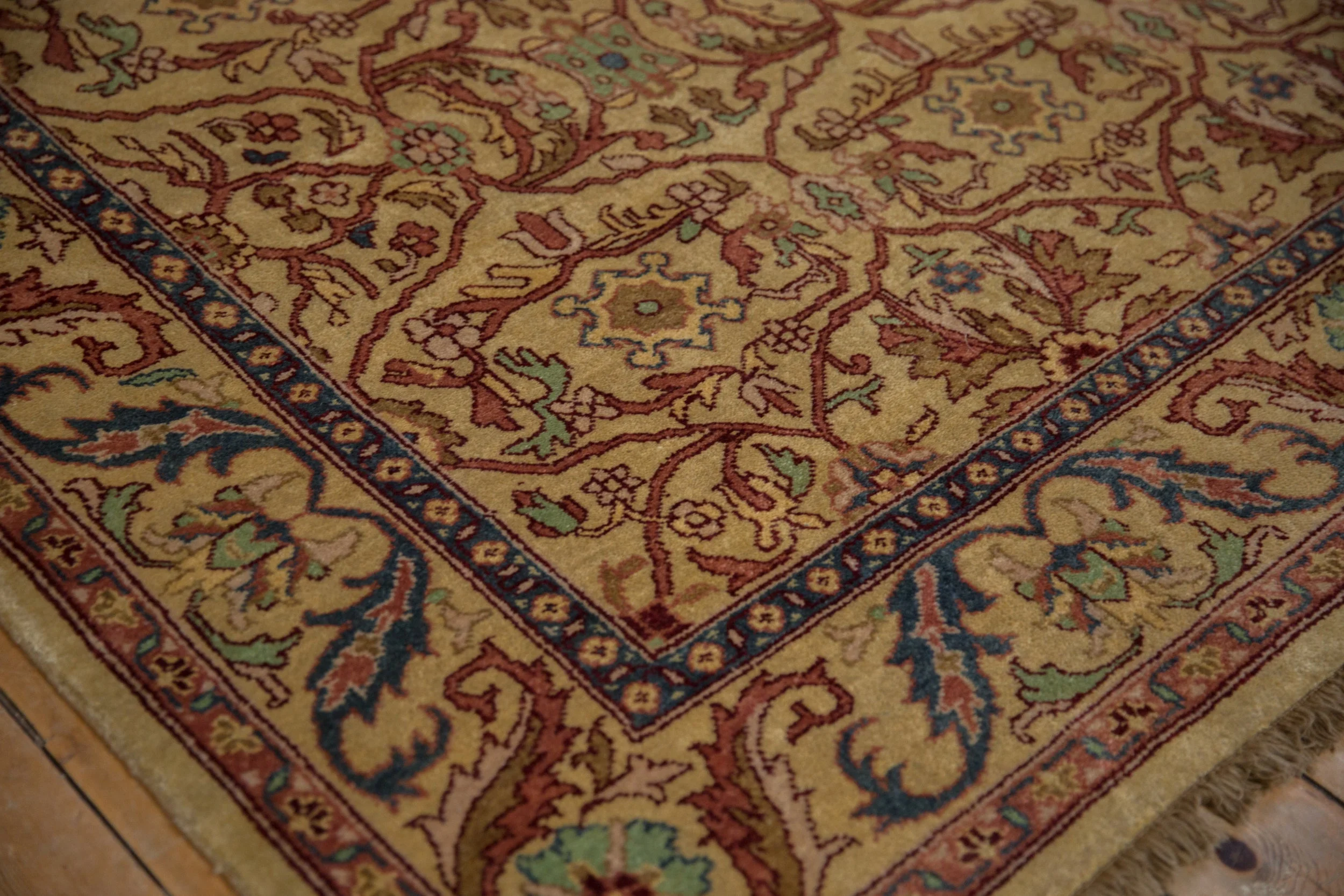 6x9 Vintage Indian Bijar Design Carpet - Image 7
