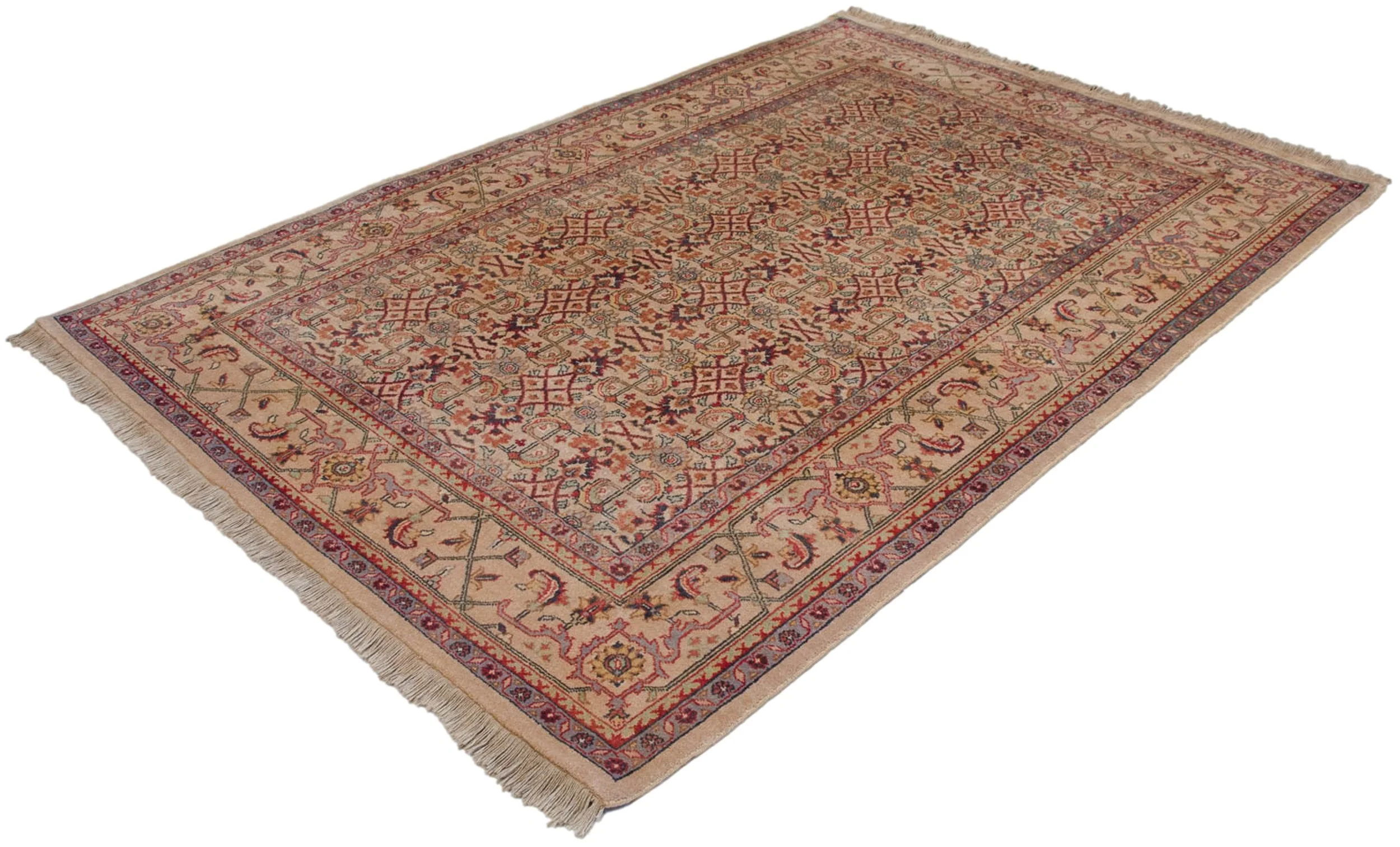 6x9 Vintage Indian Mahal Design Carpet - Image 2