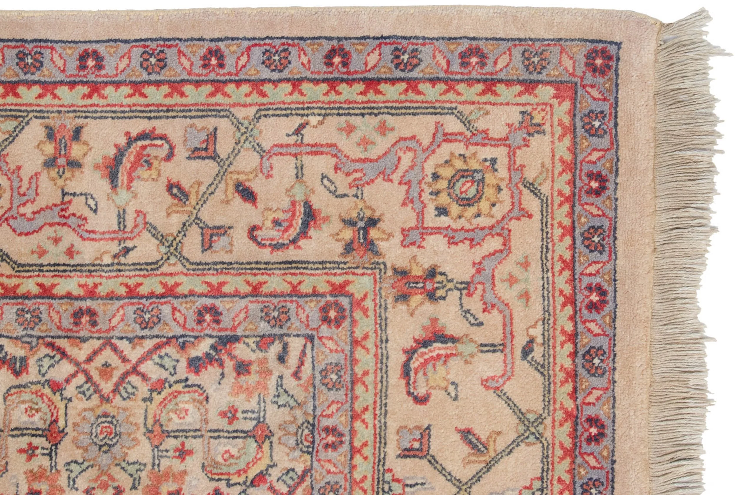 6x9 Vintage Indian Mahal Design Carpet - Image 7