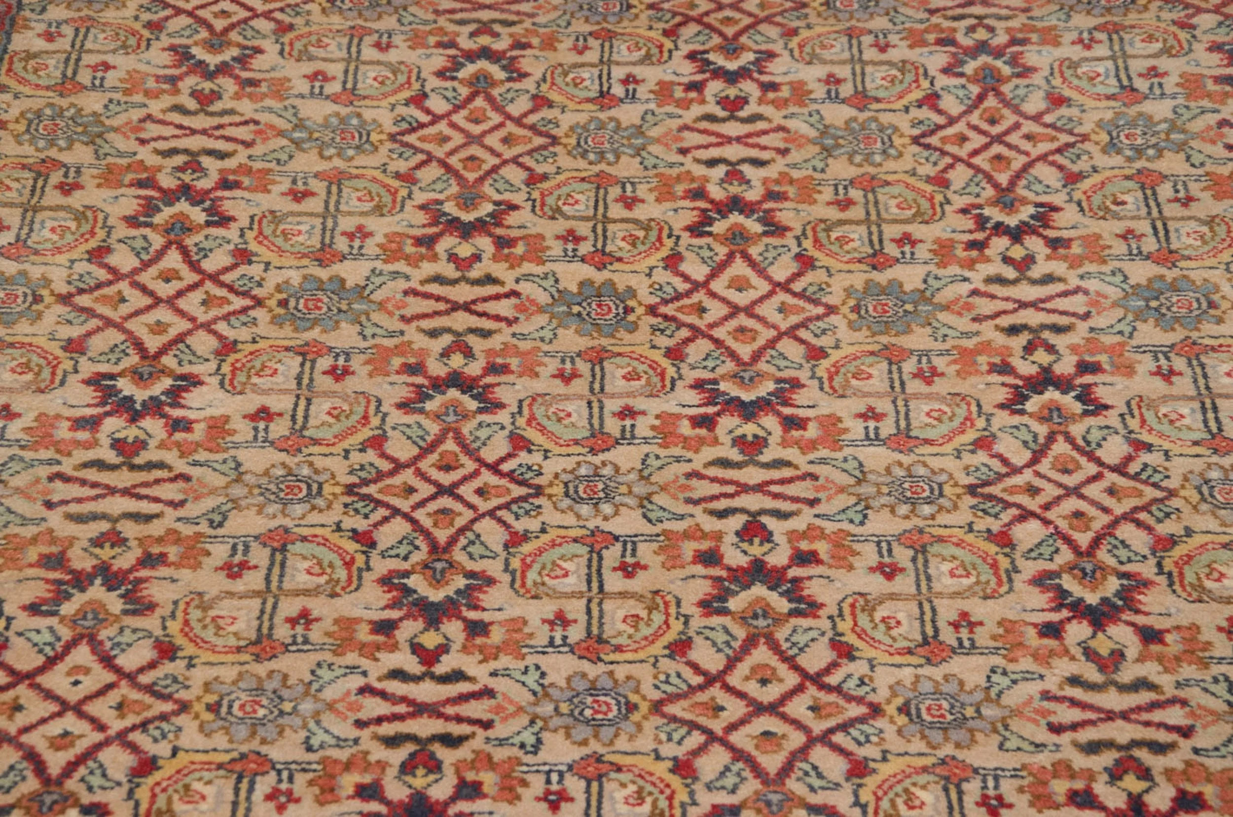 6x9 Vintage Indian Mahal Design Carpet - Image 8