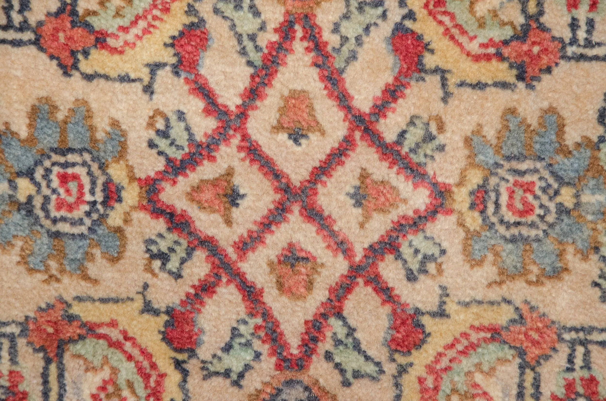 6x9 Vintage Indian Mahal Design Carpet - Image 9