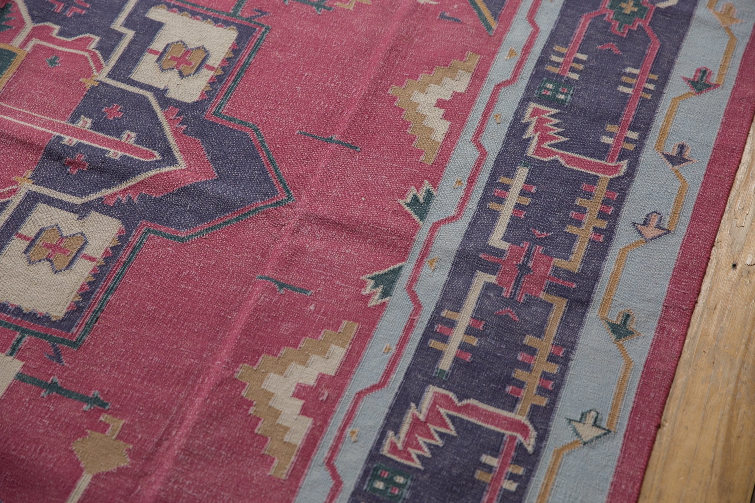6x9 Vintage Stone Wash Dhurrie Carpet - Image 11