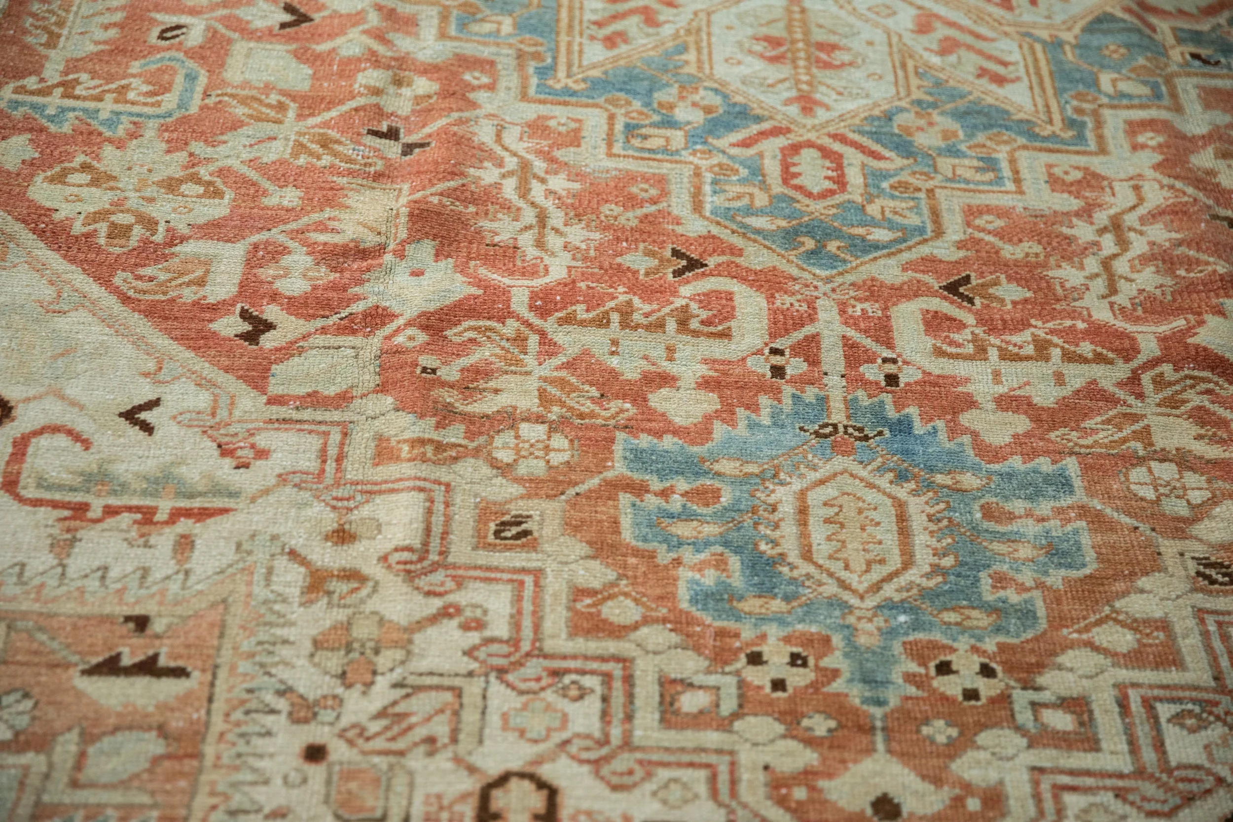 7.5x10.5 Vintage Distressed Heriz Carpet - Image 8
