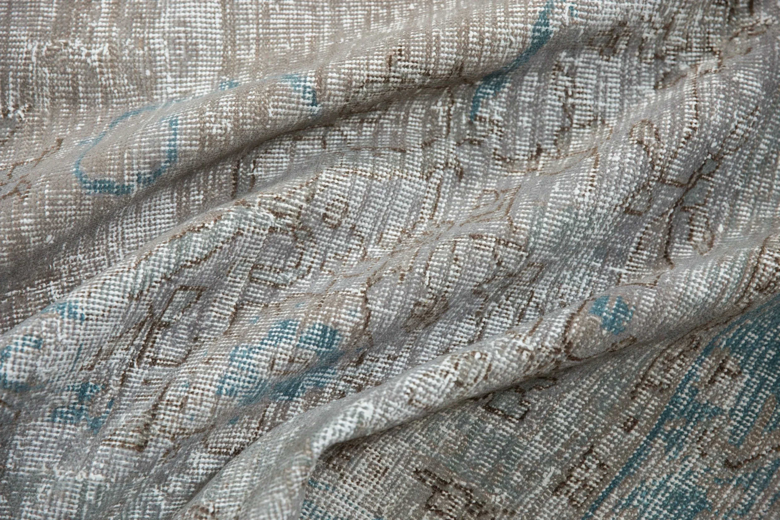 7.5x10.5 Vintage Distressed Oushak Carpet - Image 12