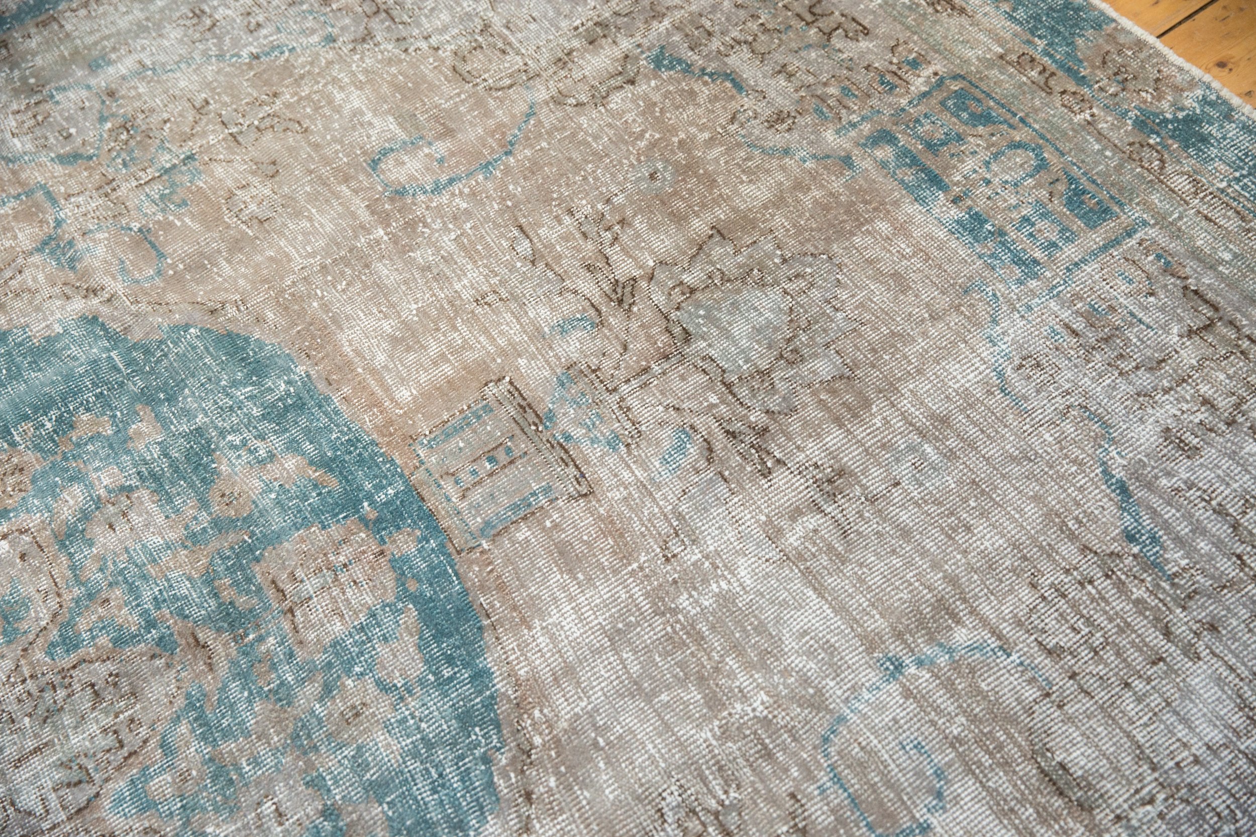 7.5x10.5 Vintage Distressed Oushak Carpet - Image 9