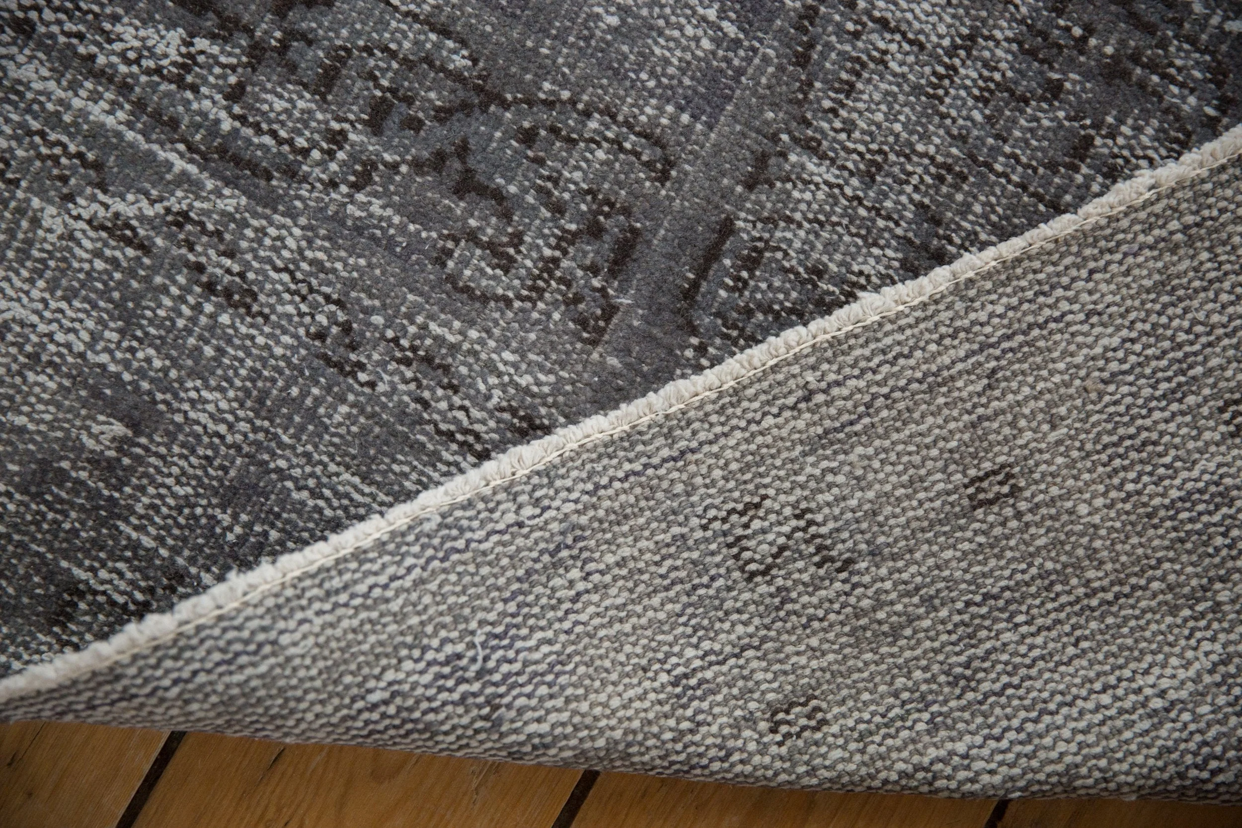 7.5x10.5 Vintage Distressed Overdyed Oushak Carpet - Image 12