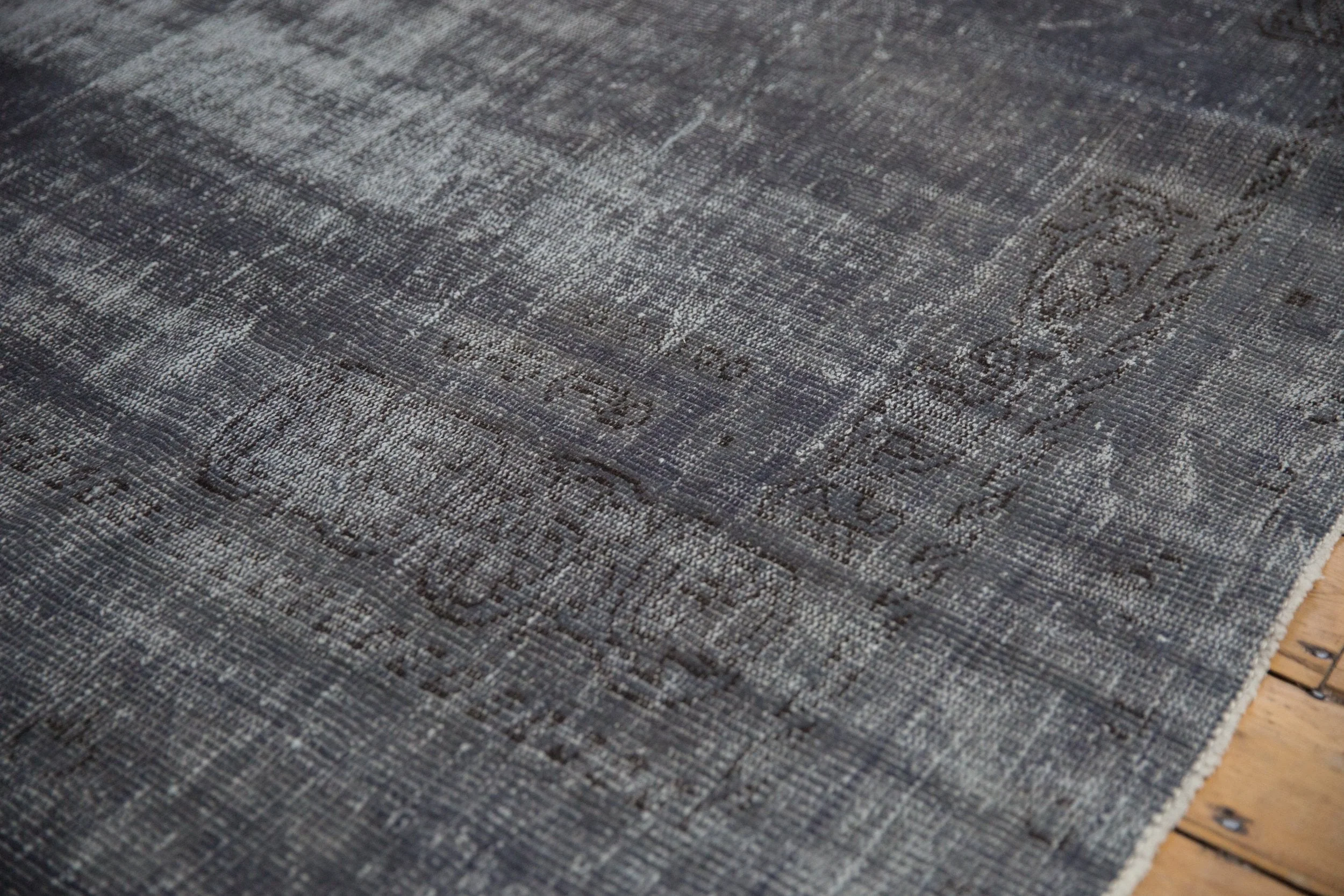 7.5x10.5 Vintage Distressed Overdyed Oushak Carpet - Image 4