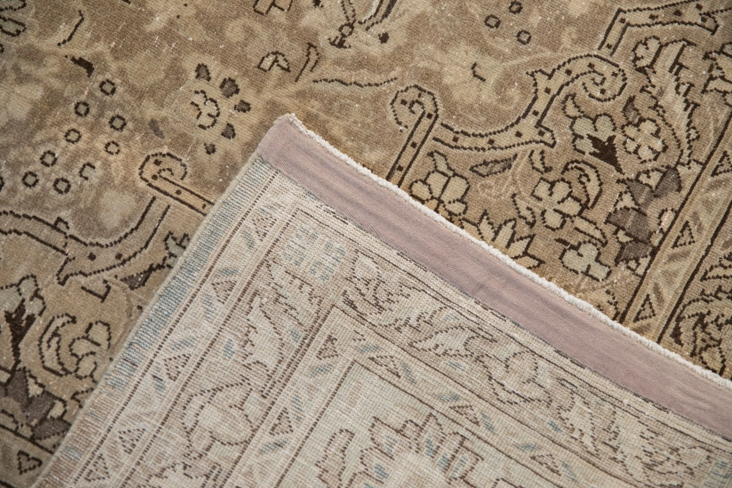 7.5x10.5 Vintage Distressed Tabriz Carpet - Image 12