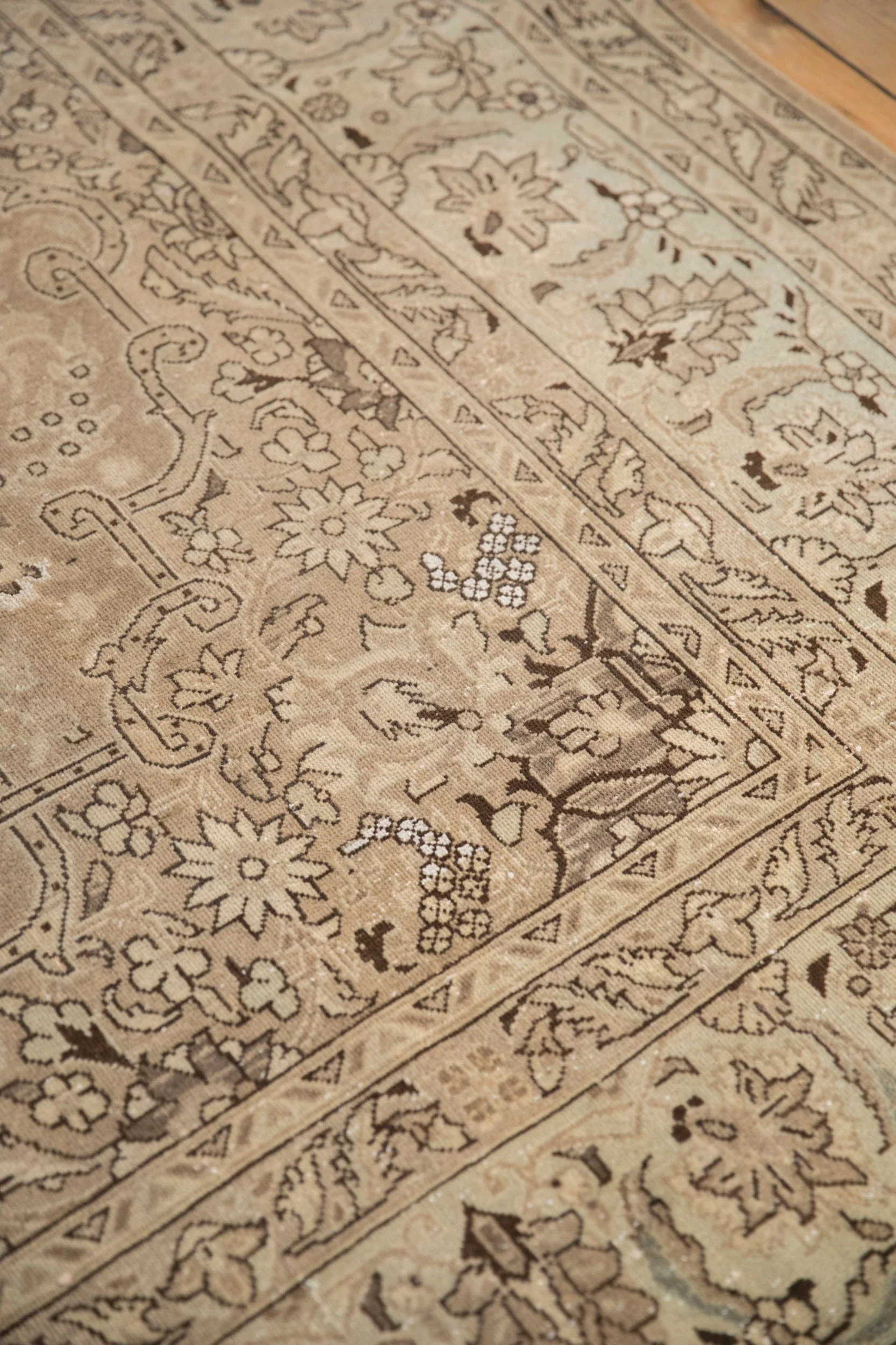 7.5x10.5 Vintage Distressed Tabriz Carpet - Image 8