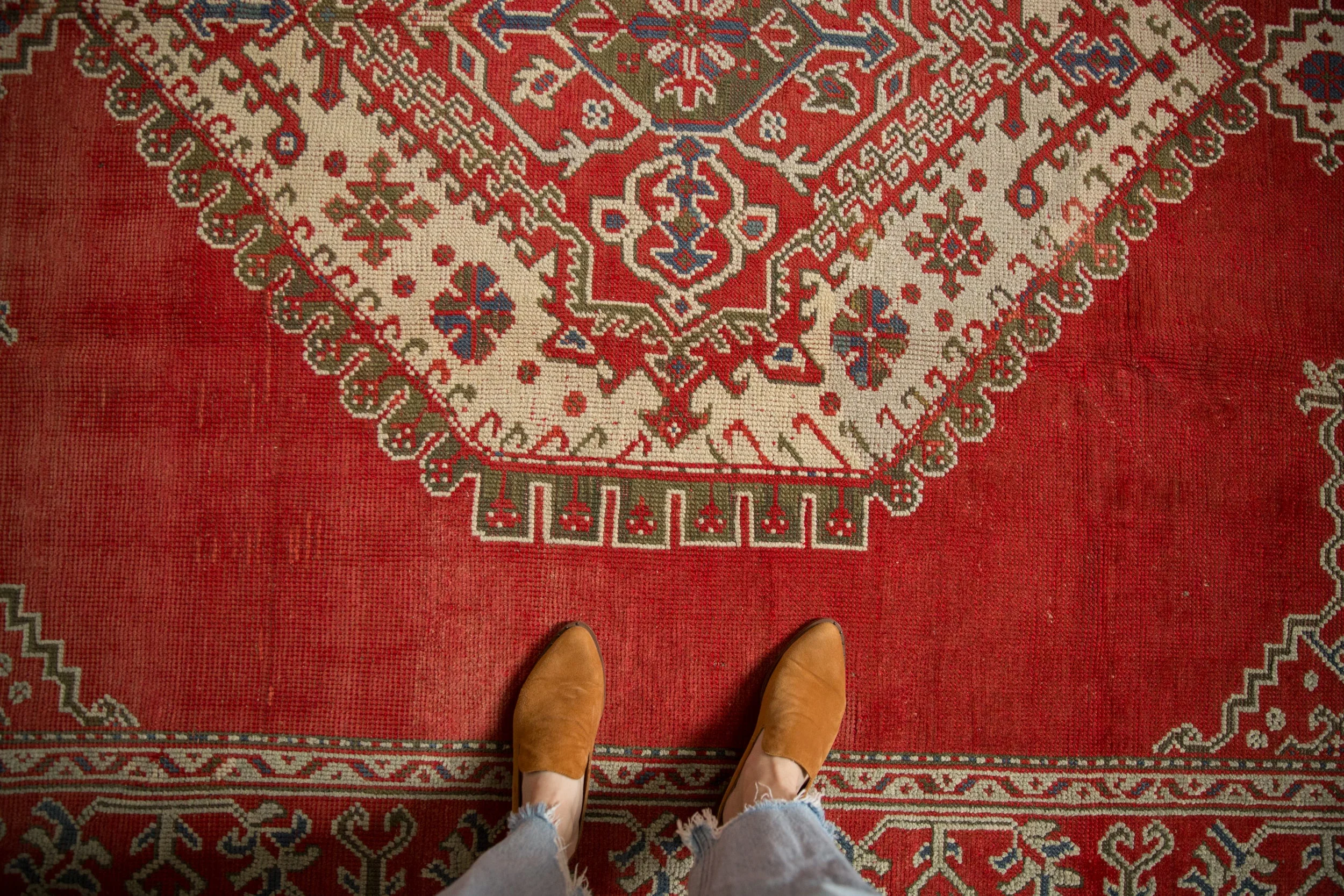 7.5x10 Distressed Oushak Carpet - Image 2