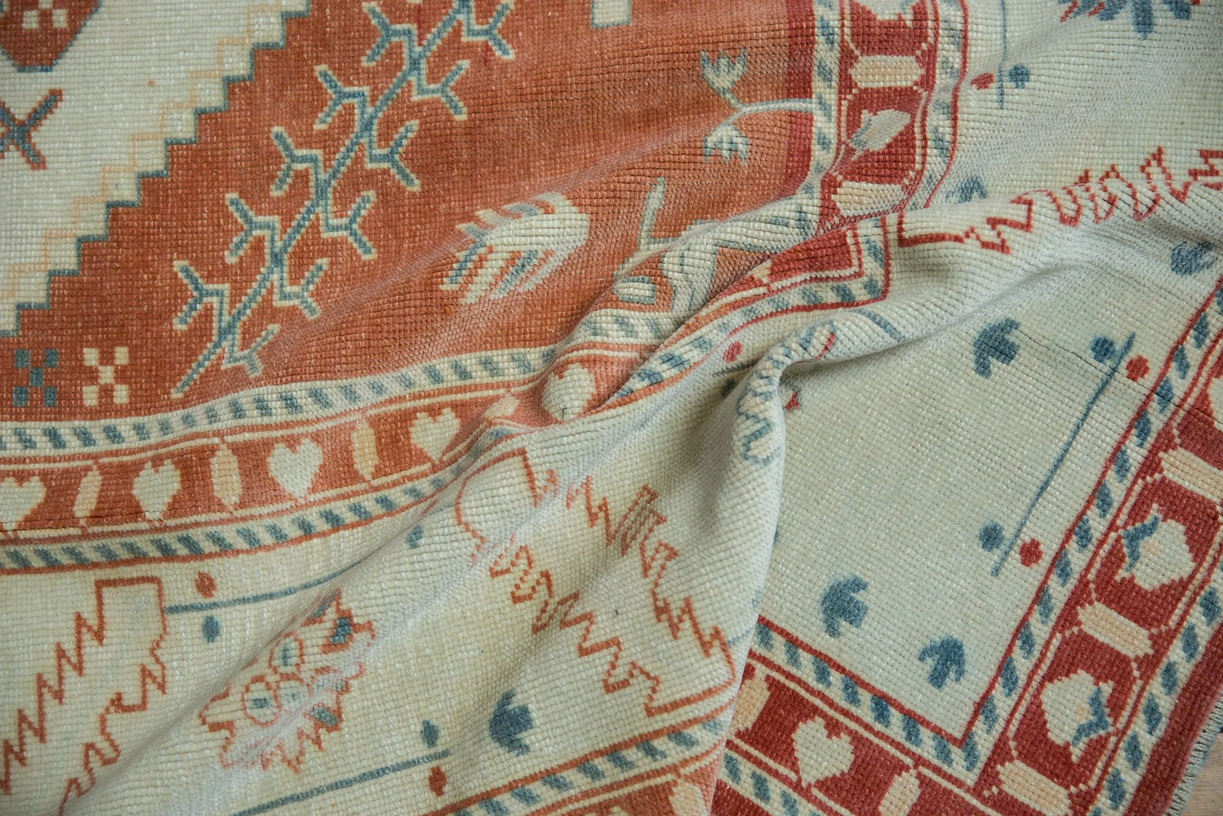 7.5x10 Vintage Distressed Oushak Carpet - Image 10