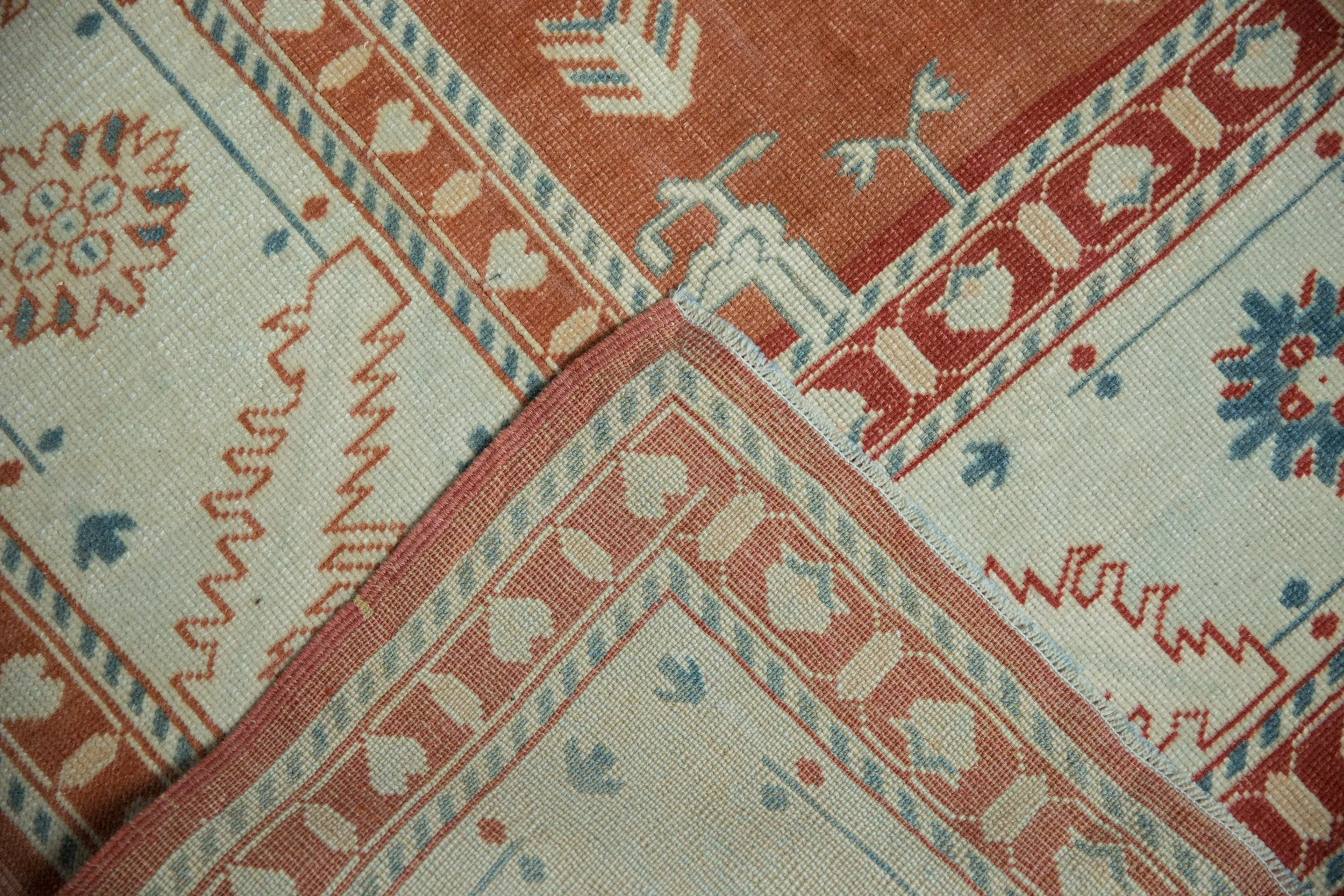 7.5x10 Vintage Distressed Oushak Carpet - Image 11