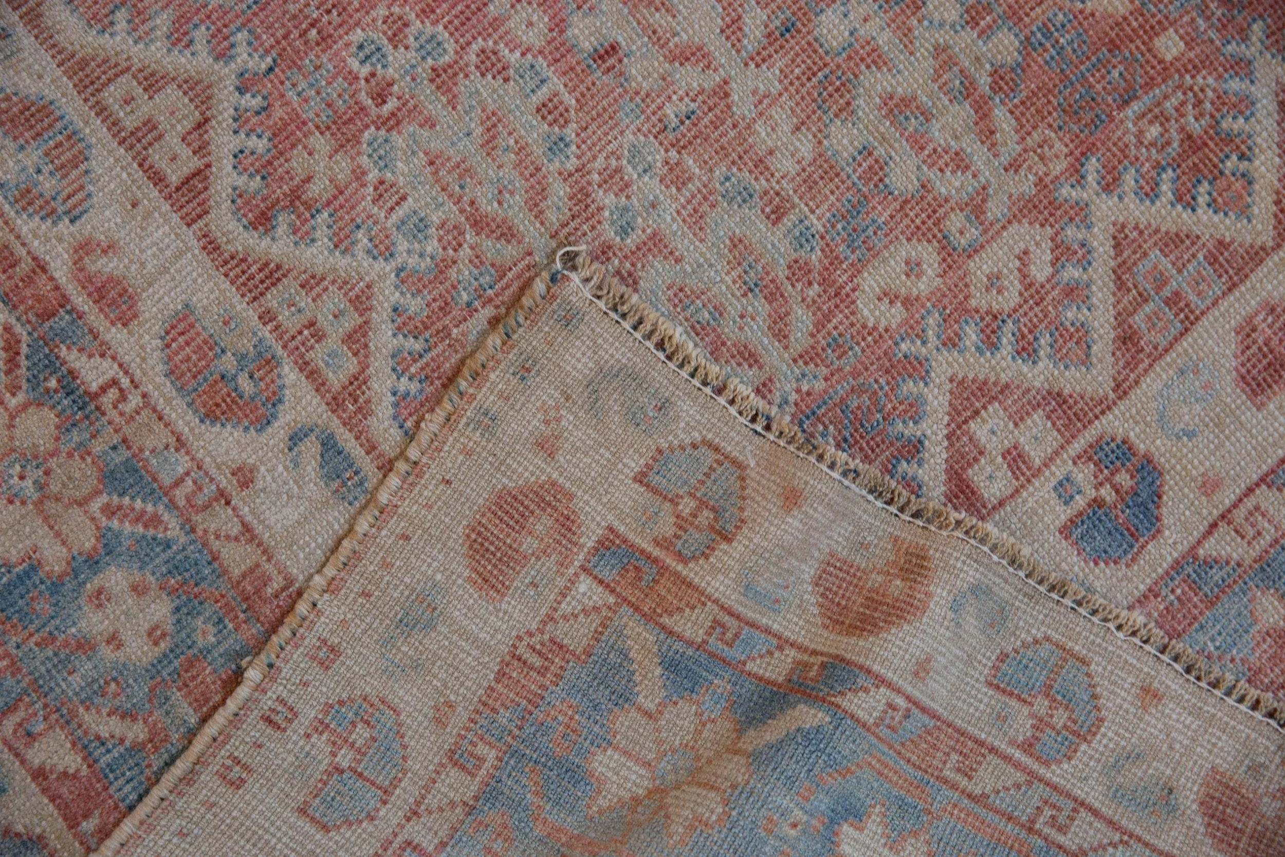 7.5x10 Vintage Distressed Qashqai Carpet - Image 10