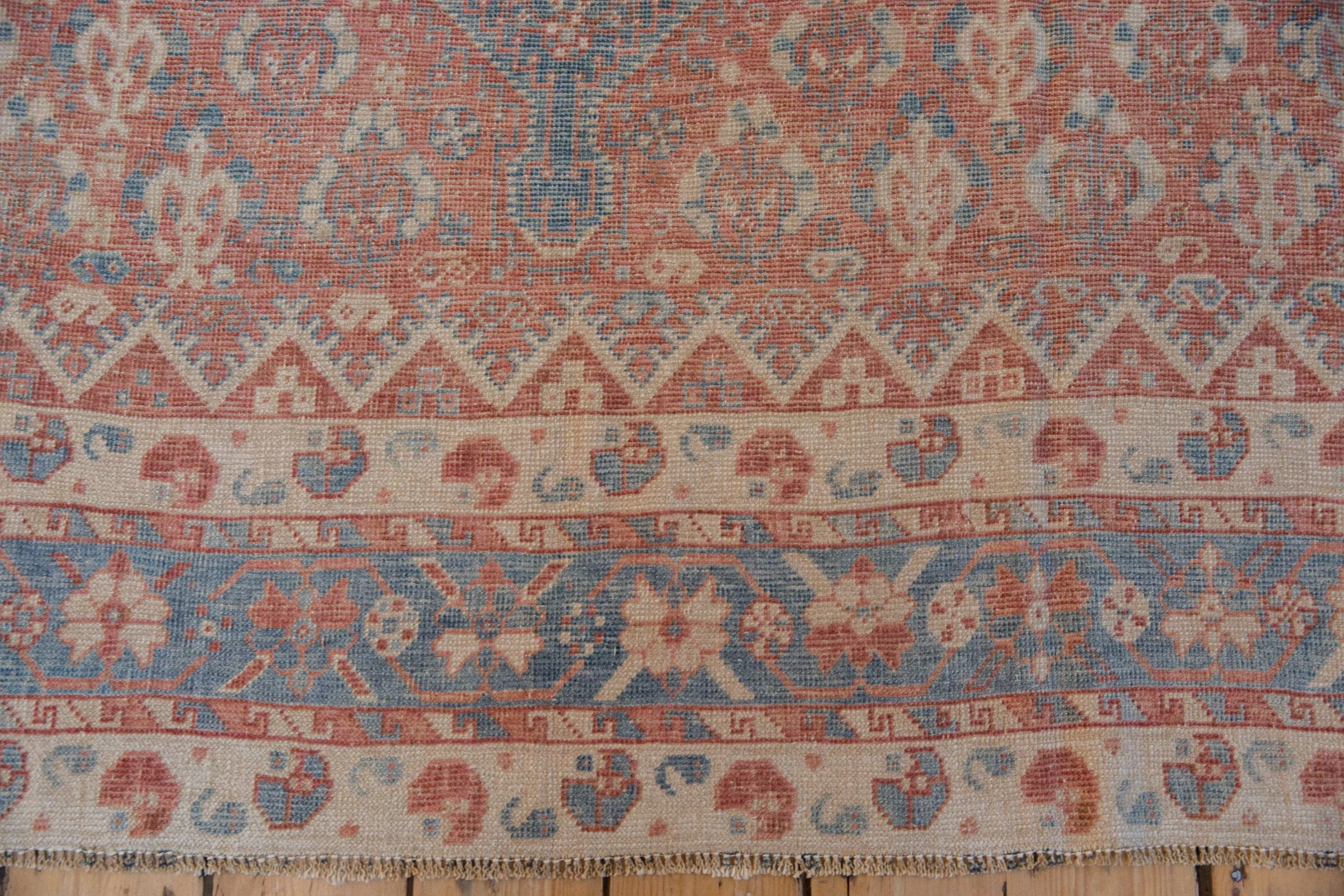 7.5x10 Vintage Distressed Qashqai Carpet - Image 8