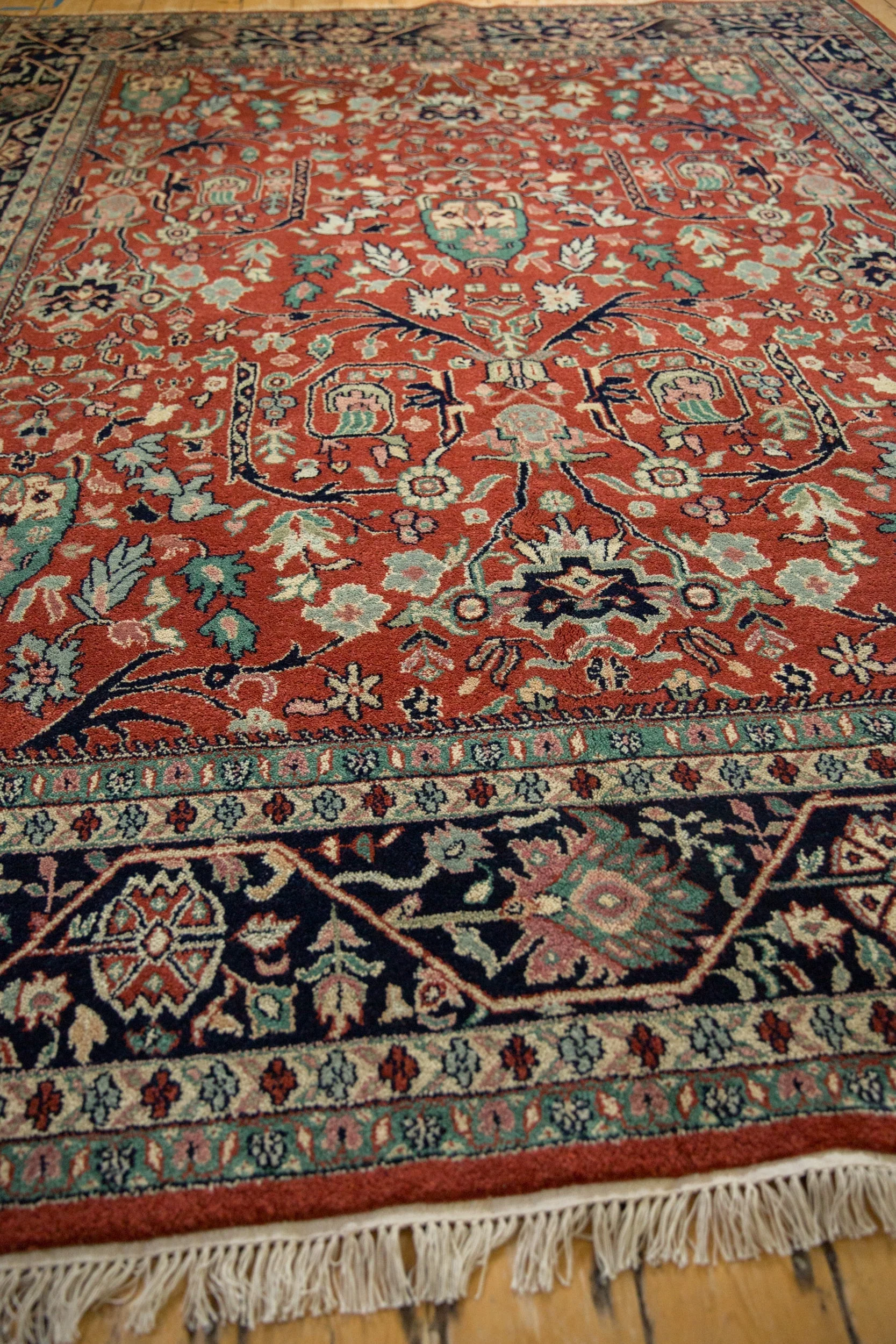 7.5x10 Vintage Indian Bijar Design Carpet - Image 8